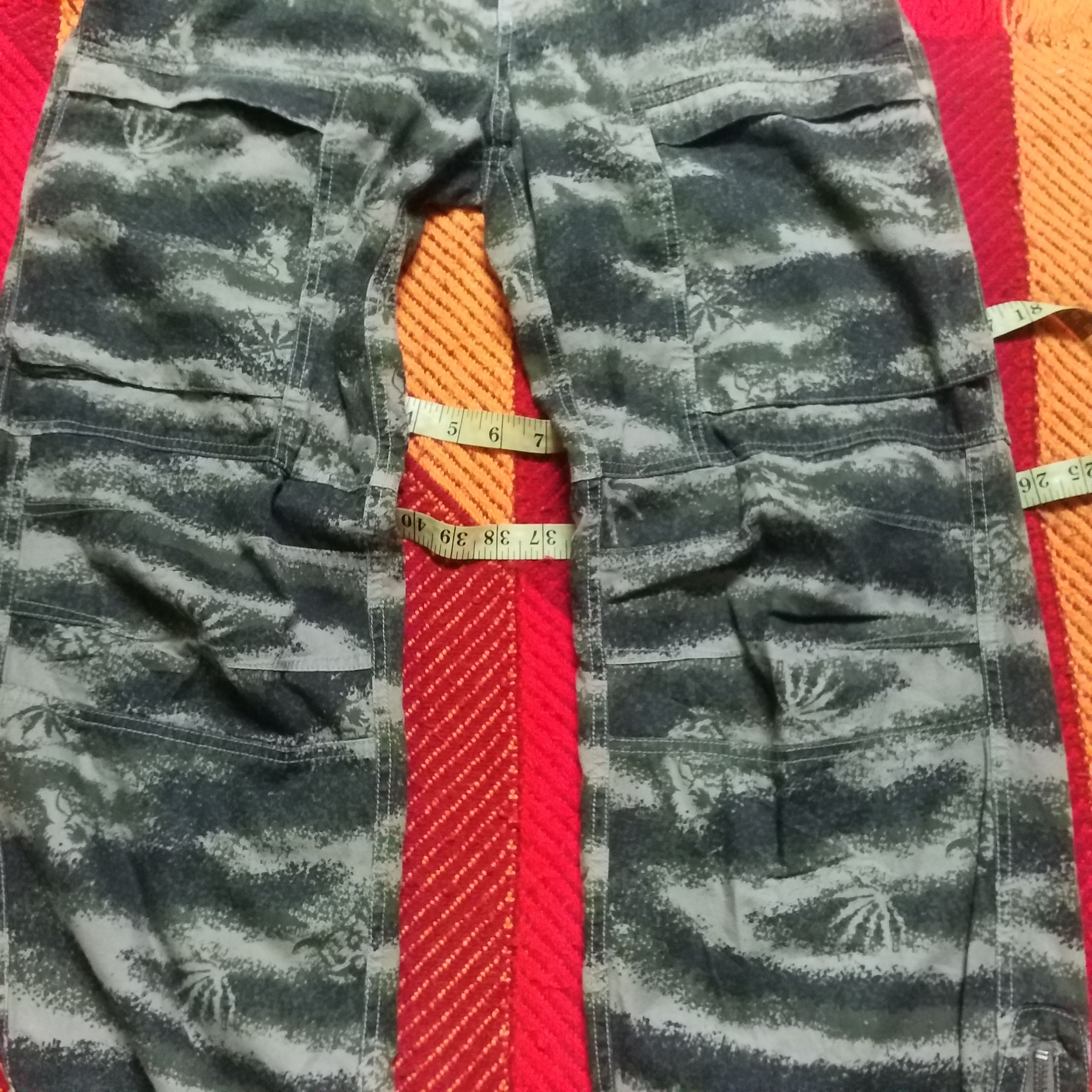 Japanese Brand CARGO BUSH PANT MARIJUANA GREEN FULL PRINT Size 31" - 2 Thumbnail