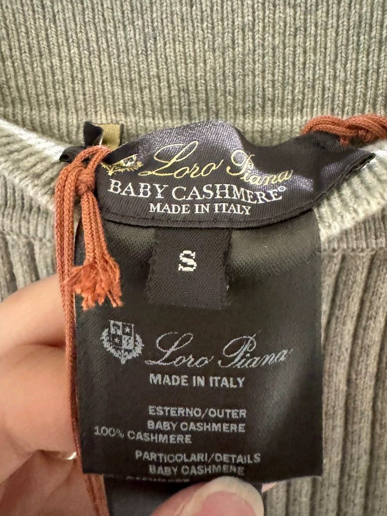 Loro Piana LORO PIANA sizeS Ms.Green tone knitted cashmere pants 100%b Size 31" - 5 Thumbnail