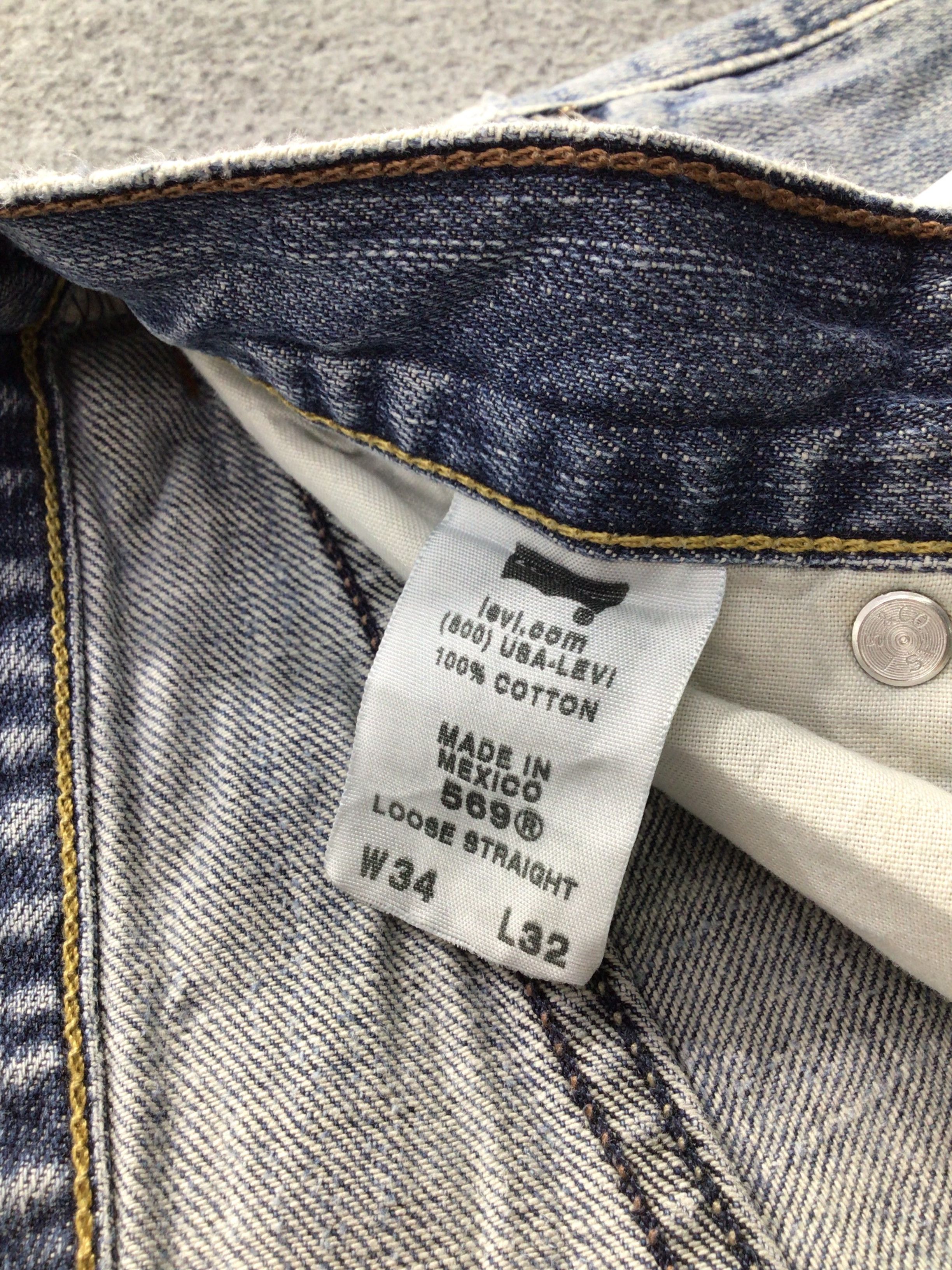 Levi's Vintage Levis 569 Jeans -J854 Size US 34 / EU 50 - 11 Thumbnail