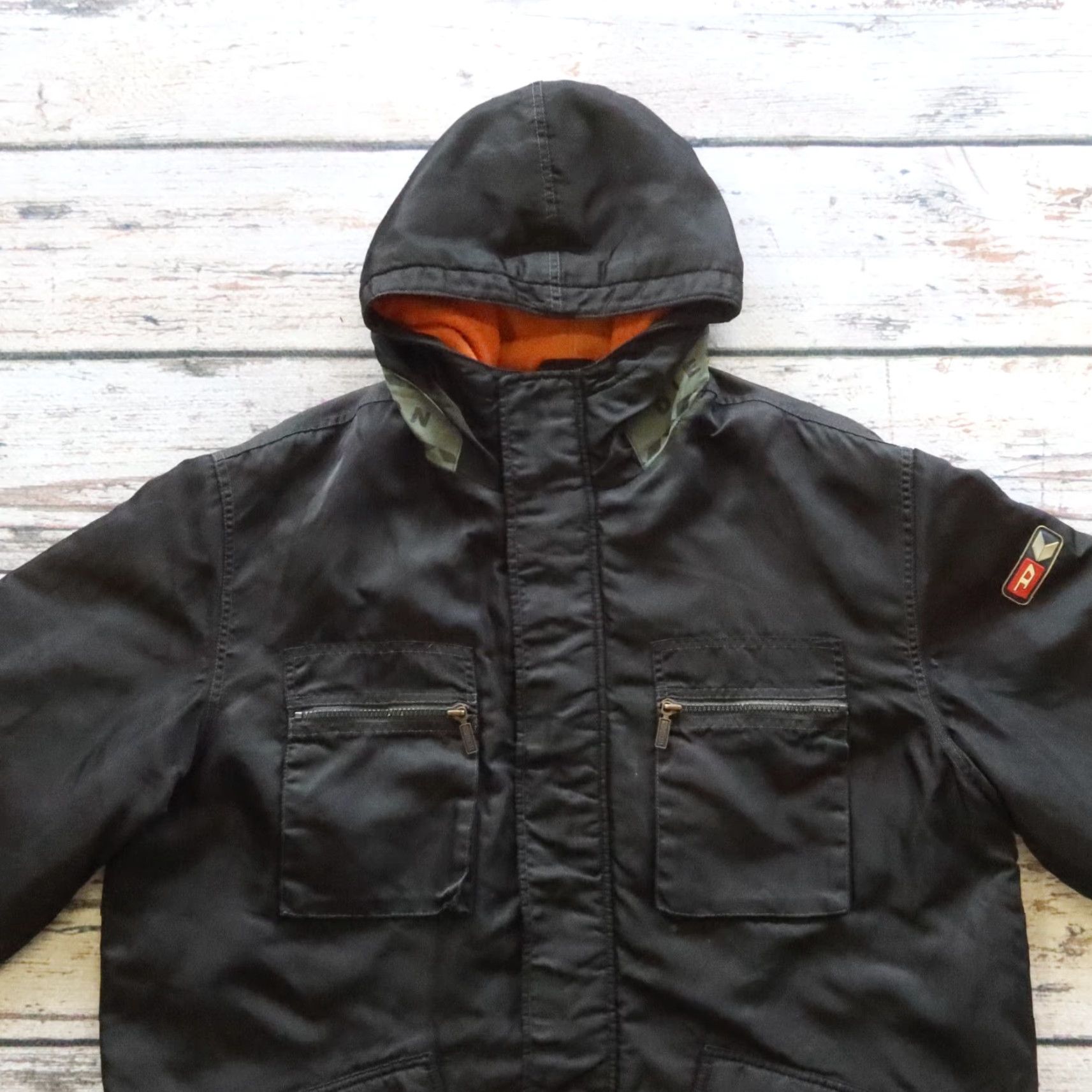 Diesel VINTAGE Diesel Parka Jacket Mens XL Black Jacket - Parka, Diesel, XL, Black, Vintage, Men, Jacket, Parka, XL Size US XL / EU 56 / 4 - 2 Thumbnail