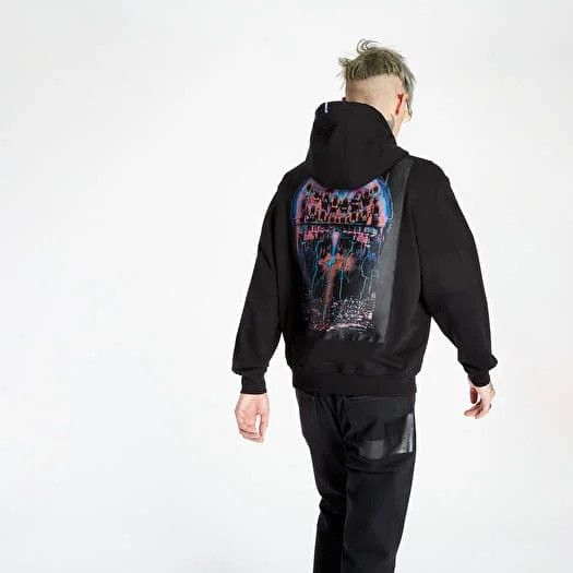 McQ Alexander McQueen MCQ Alexander McQueen Relaxed Hoodie Arcade Patch Dark Black Size US XL / EU 56 / 4 - 1 Thumbnail
