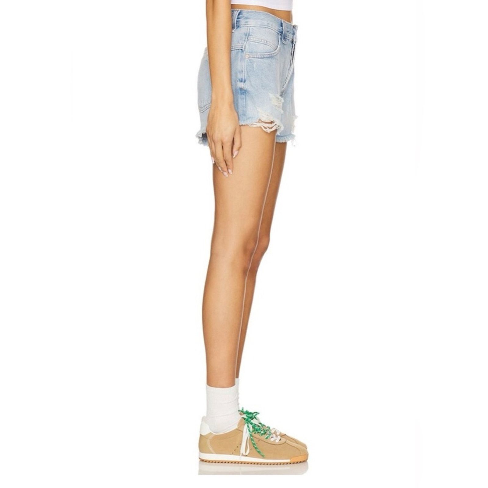 Other New We The Free Faded Blue Jean Shorts size 25 Size 25" / US 0 / IT 36 - 3 Thumbnail