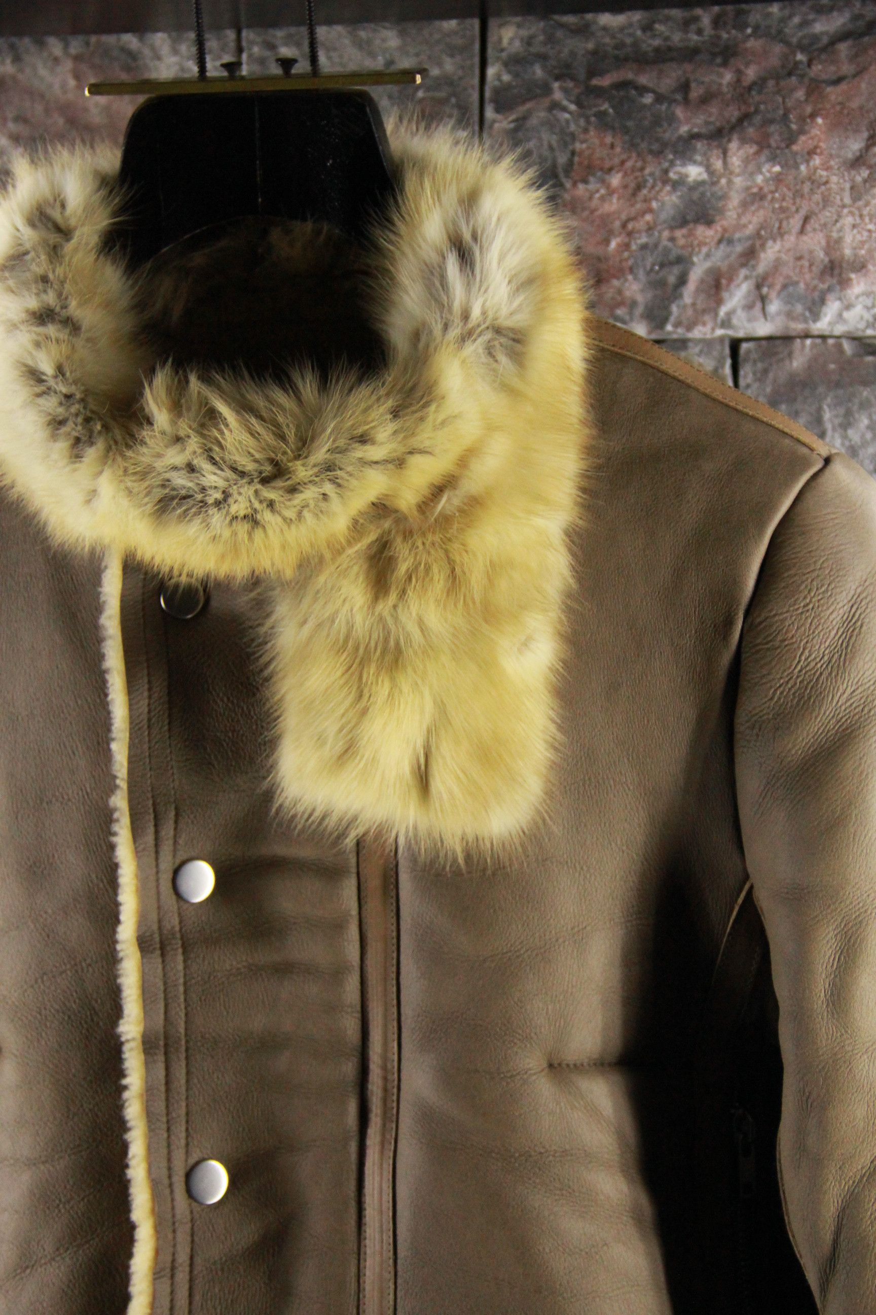 Isaac Sellam Experience Rick Owens Shearling Jacket with Sable Collar Size US M / EU 48-50 / 2 - 3 Thumbnail