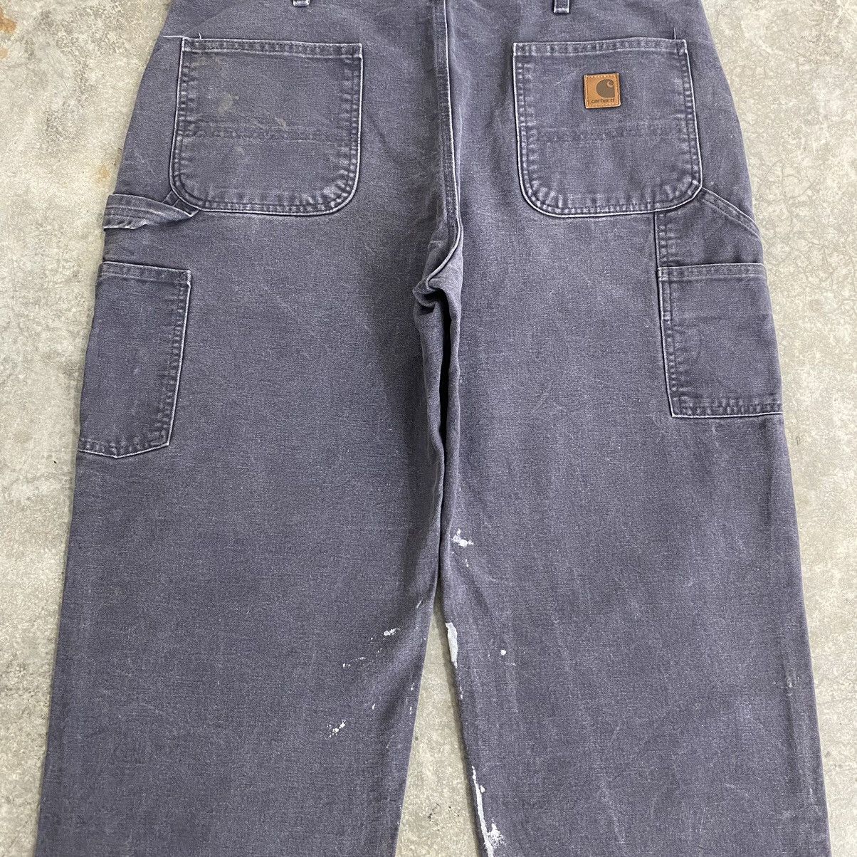Carhartt VTG Carhartt Faded Petrol Blue Spaltter Carpenter Work Pants Size US 38 / EU 54 - 14 Thumbnail