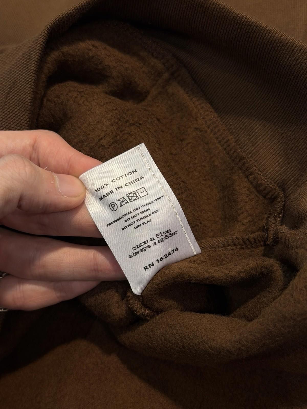 Sp5der Sp5der Worldwide Brown Crystal Hoodie Size (XL) (NEW) Size US XL / EU 56 / 4 - 10 Thumbnail