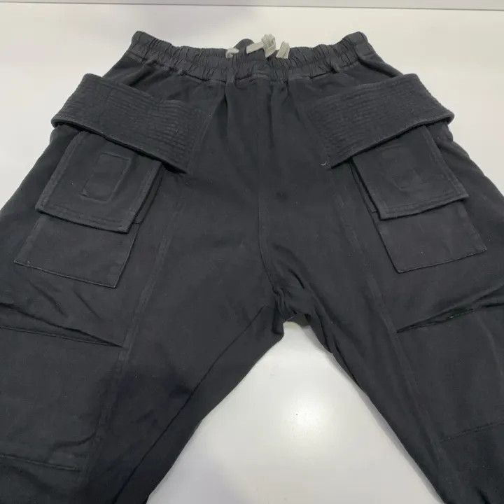 Rick Owens Rick Owens DRKSHDW Black Drawstring Cargo Pants -2508 Size US 26 / EU 42 - 7 Thumbnail