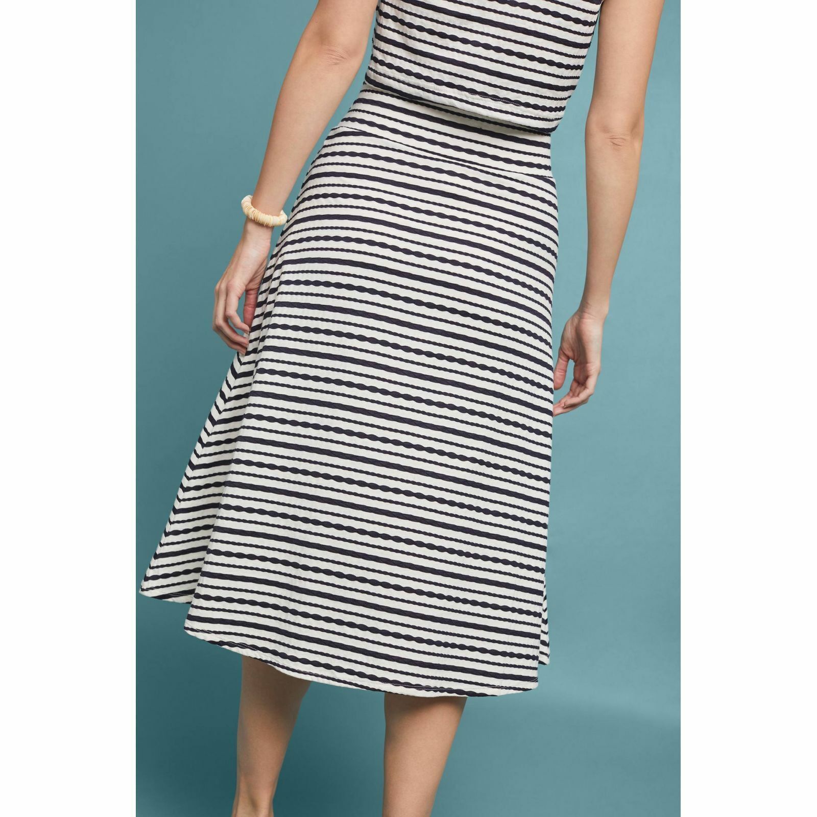 Anthropologie New Anthropologie Terpsichore Knit Skirt Maeve $118 XS Navy Size 26" / US 2 / IT 38 - 4 Thumbnail