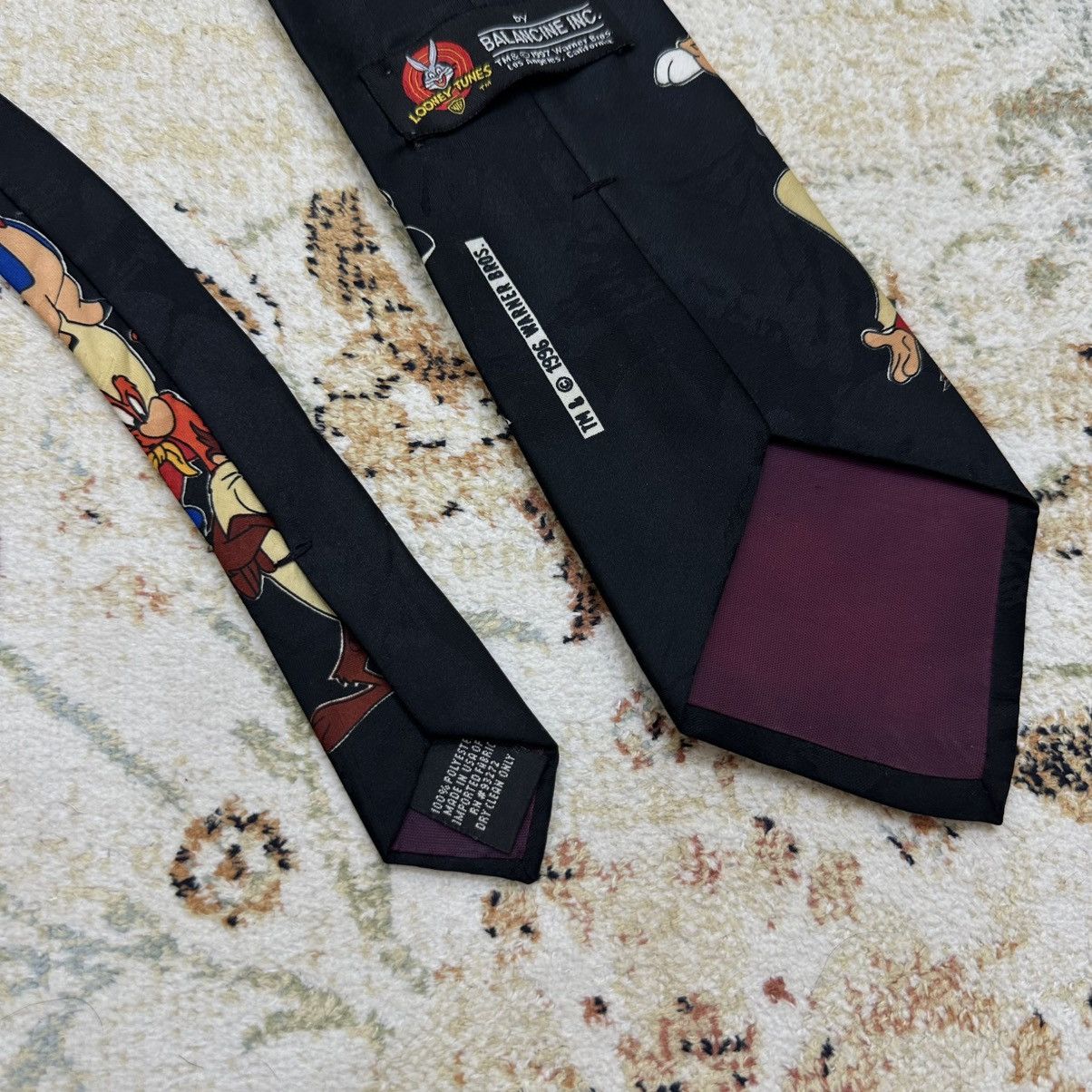 Cartoon Network Vintage Warner Bros Looney Tunes Cartoon Streetwear Tie 90s Size ONE SIZE - 7 Thumbnail