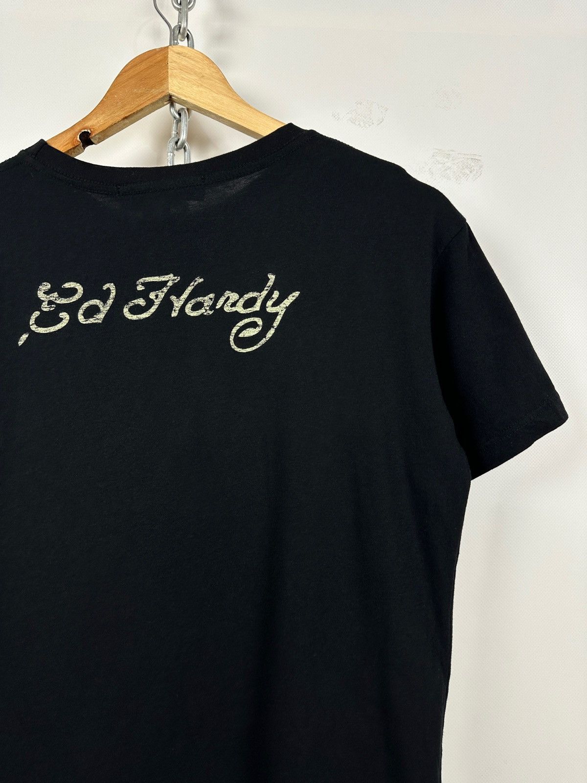 Ed Hardy NWT! Vintage Ed Hardy Rhinestones Tiger Black T-Shirt Size US M / EU 48-50 / 2 - 12 Thumbnail