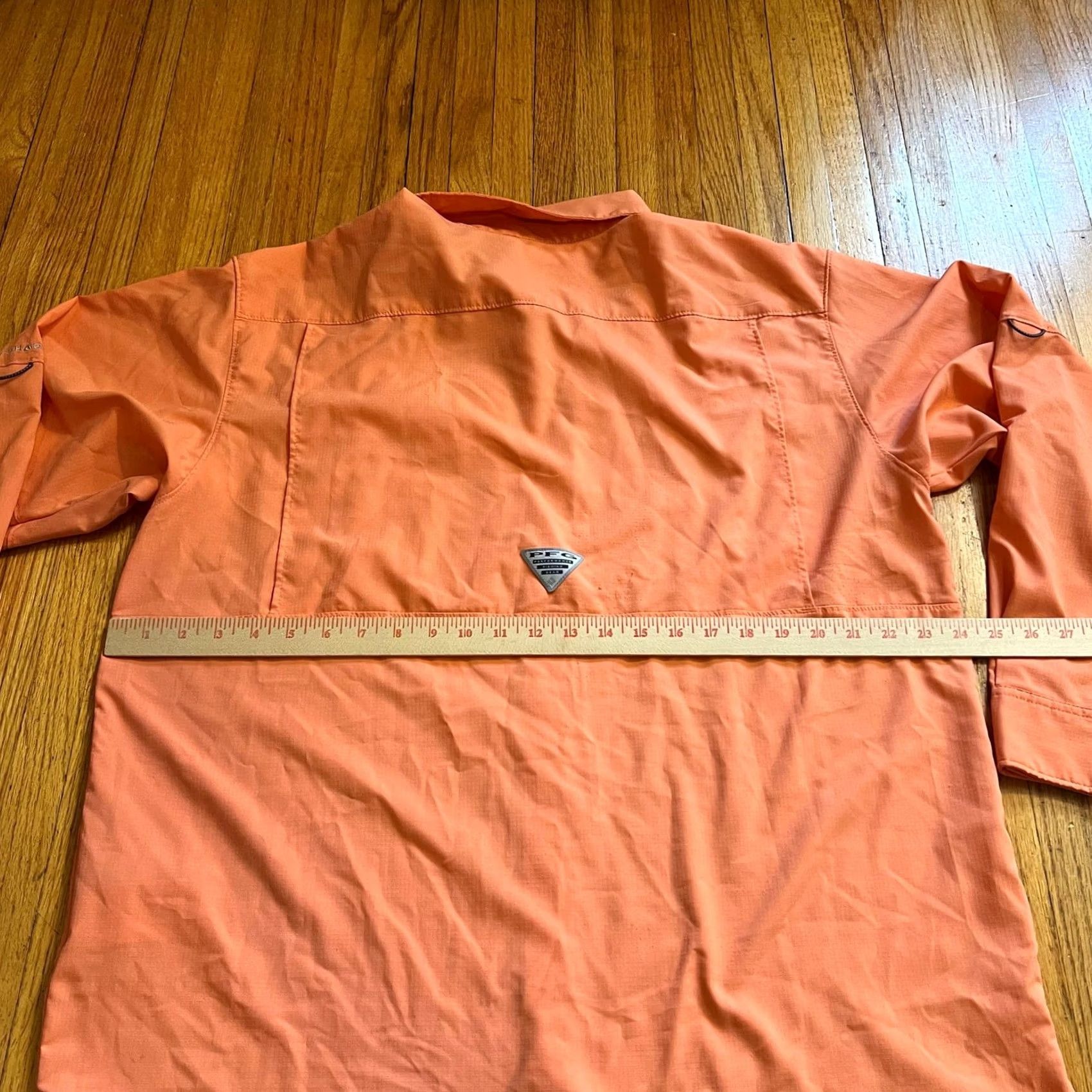 Vintage Columbia PFG Fishing Shirt Mens Large Orange Button Up Long Sleeve Size US L / EU 52-54 / 3 - 5 Thumbnail