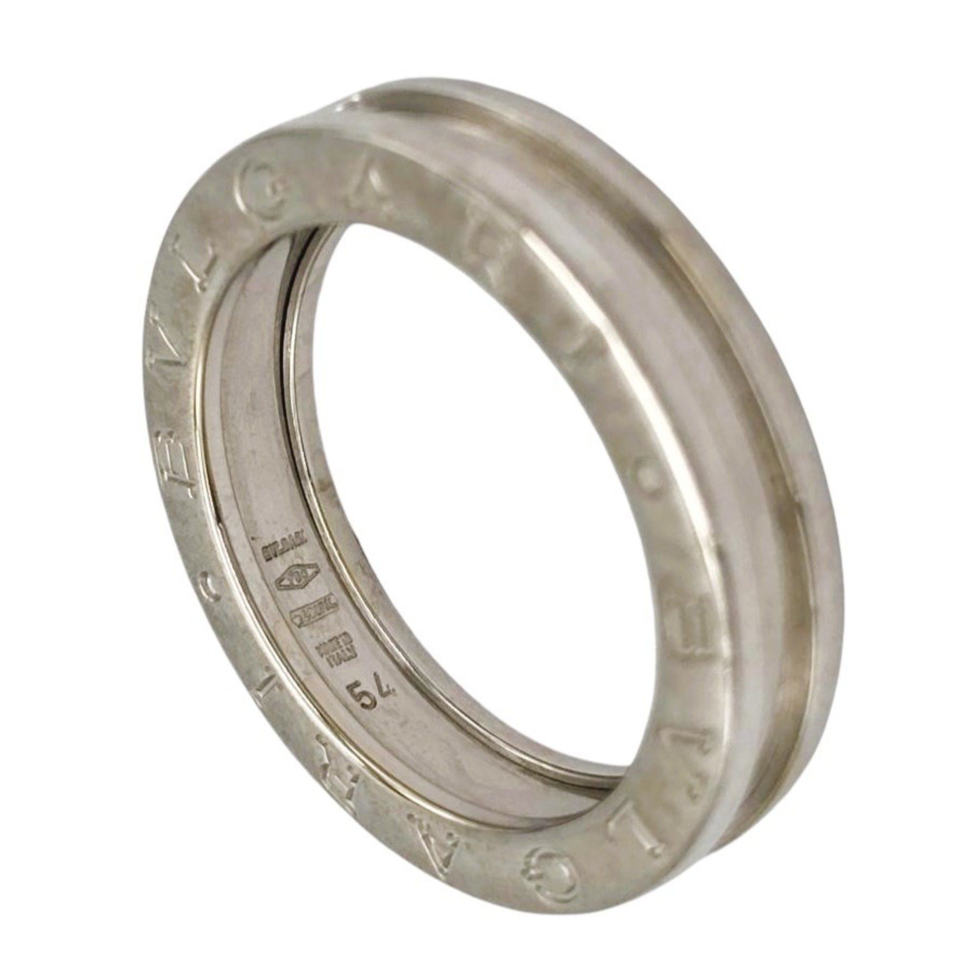 BVLGARI B.zero1 1-band ring #54 18KWG 7.5g white gold