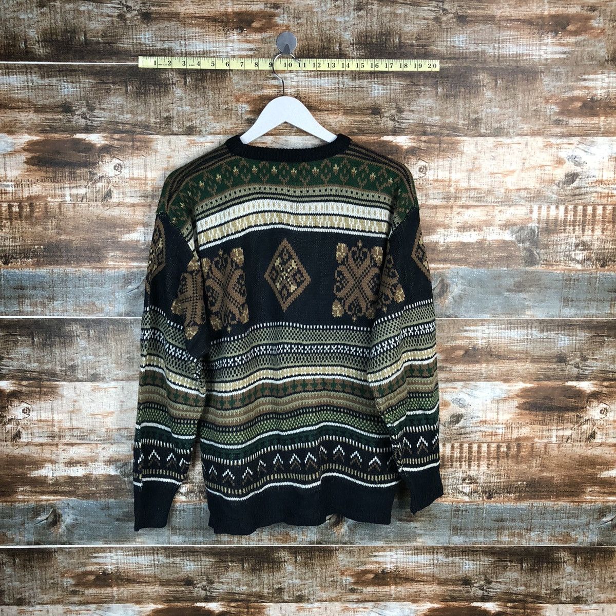 Homespun Knitwear Bamboo Club Green Knitwear vintage #A1689 Size US M / EU 48-50 / 2 - 13 Thumbnail