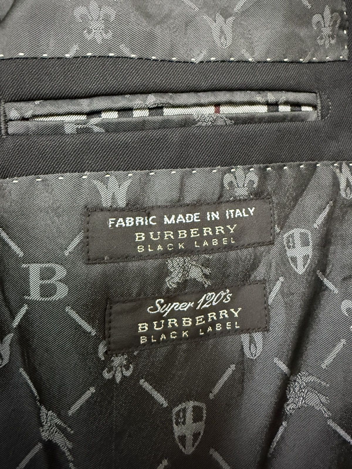Burberry Burberry Super 120s Monogram Lined Black Blazer Coat Size US S / EU 44-46 / 1 - 10 Thumbnail