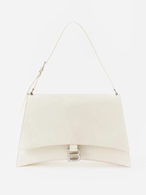 Balenciaga o1mt1gz0824 Size: OS / Crush Medium Sling Bag in Cream Size ONE SIZE - 1 Thumbnail