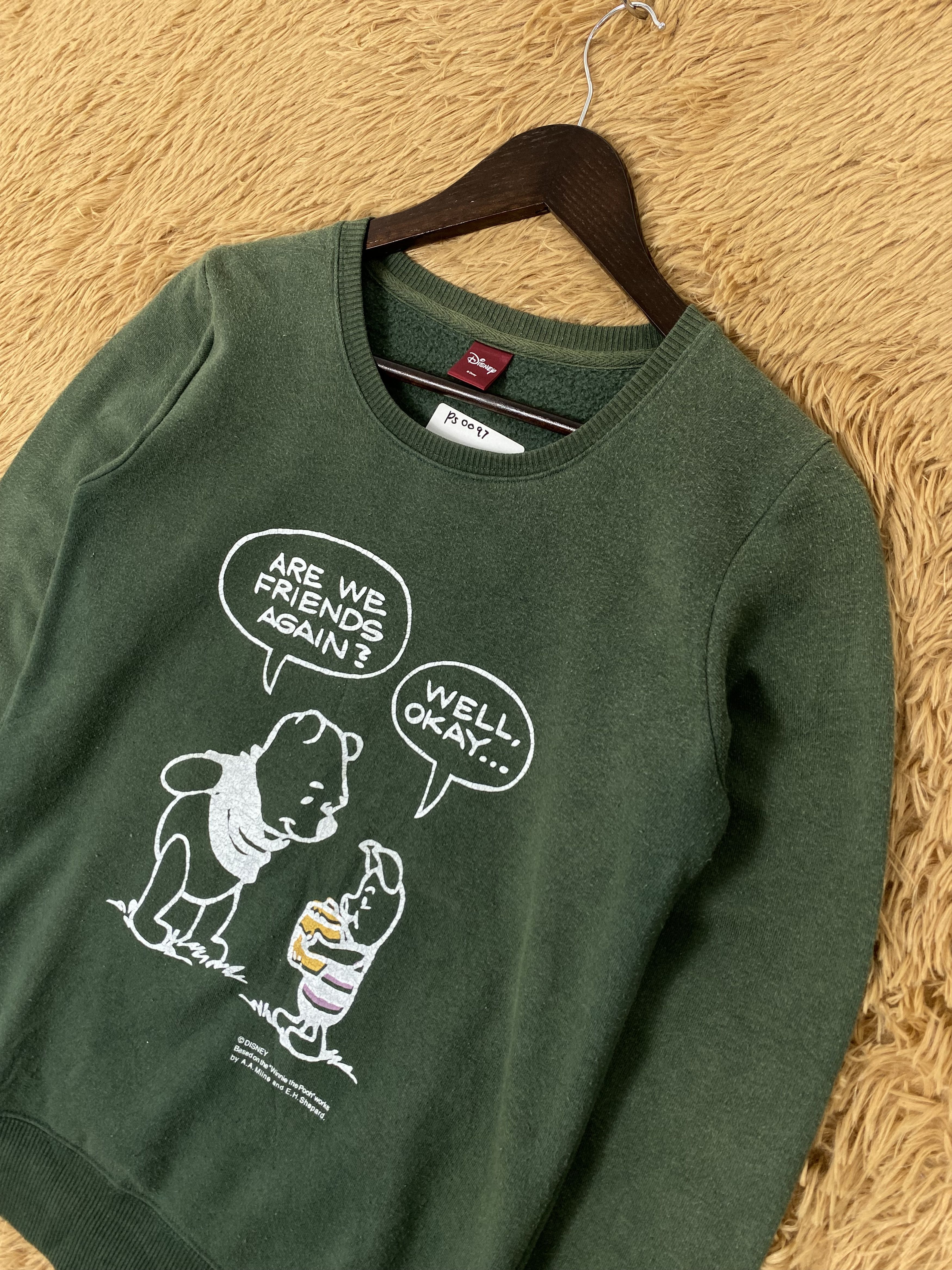 Disney Vintage Pooh Bear Sweatshirts PS0097 Size US S / EU 44-46 / 1 - 2 Thumbnail