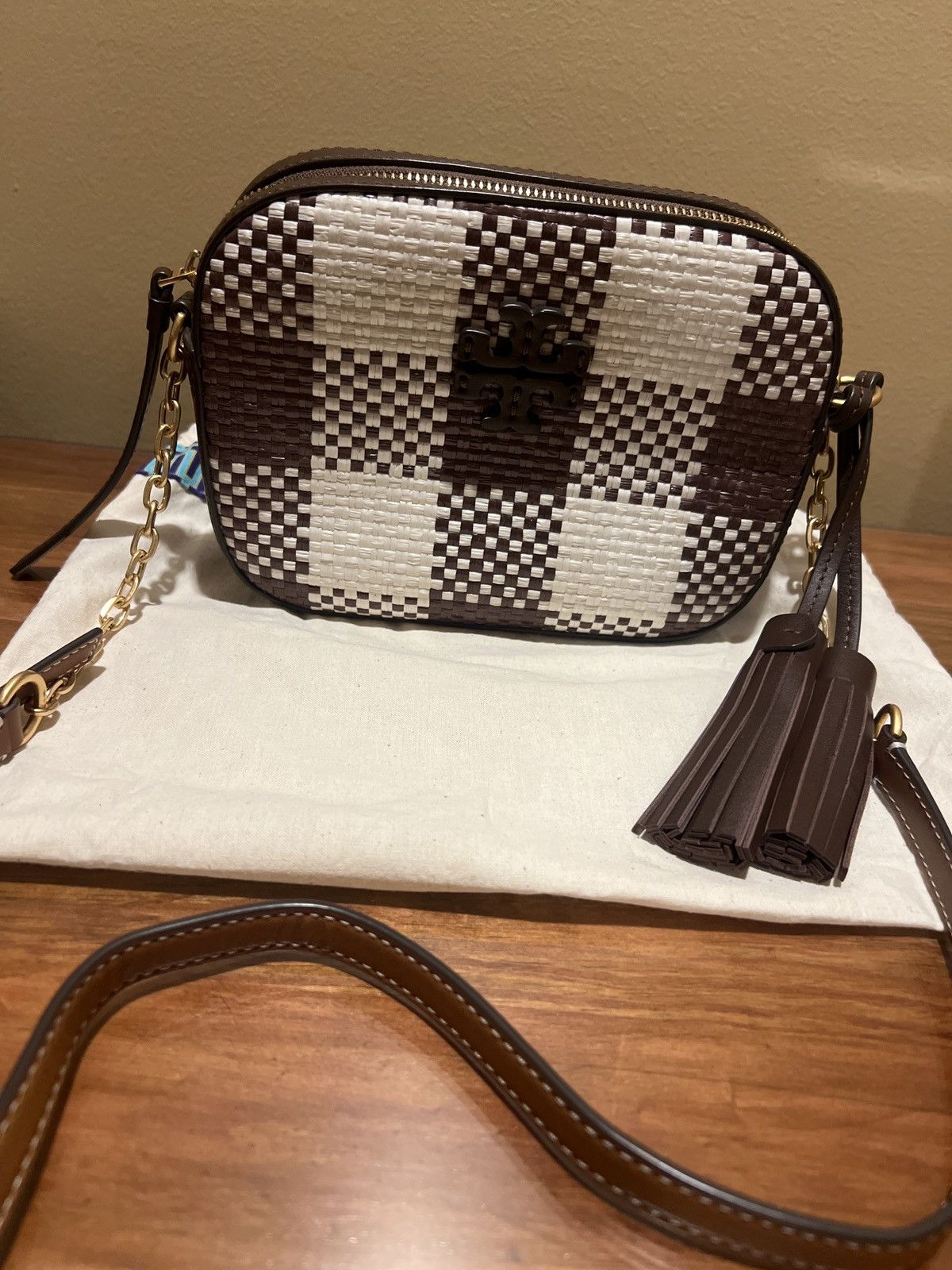 Tory Burch Tory Burch Plaid Woven Crossbody Size ONE SIZE - 1 Thumbnail