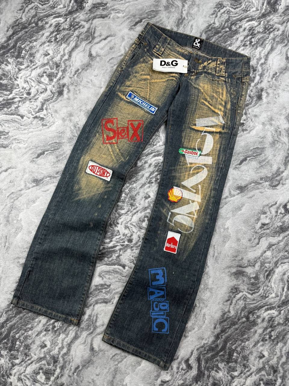 Dolce & Gabbana Vintage Dolce & Gabbana Big Logo Flared Jeans Denim Size 27" / US 4 / IT 40 - 18 Thumbnail