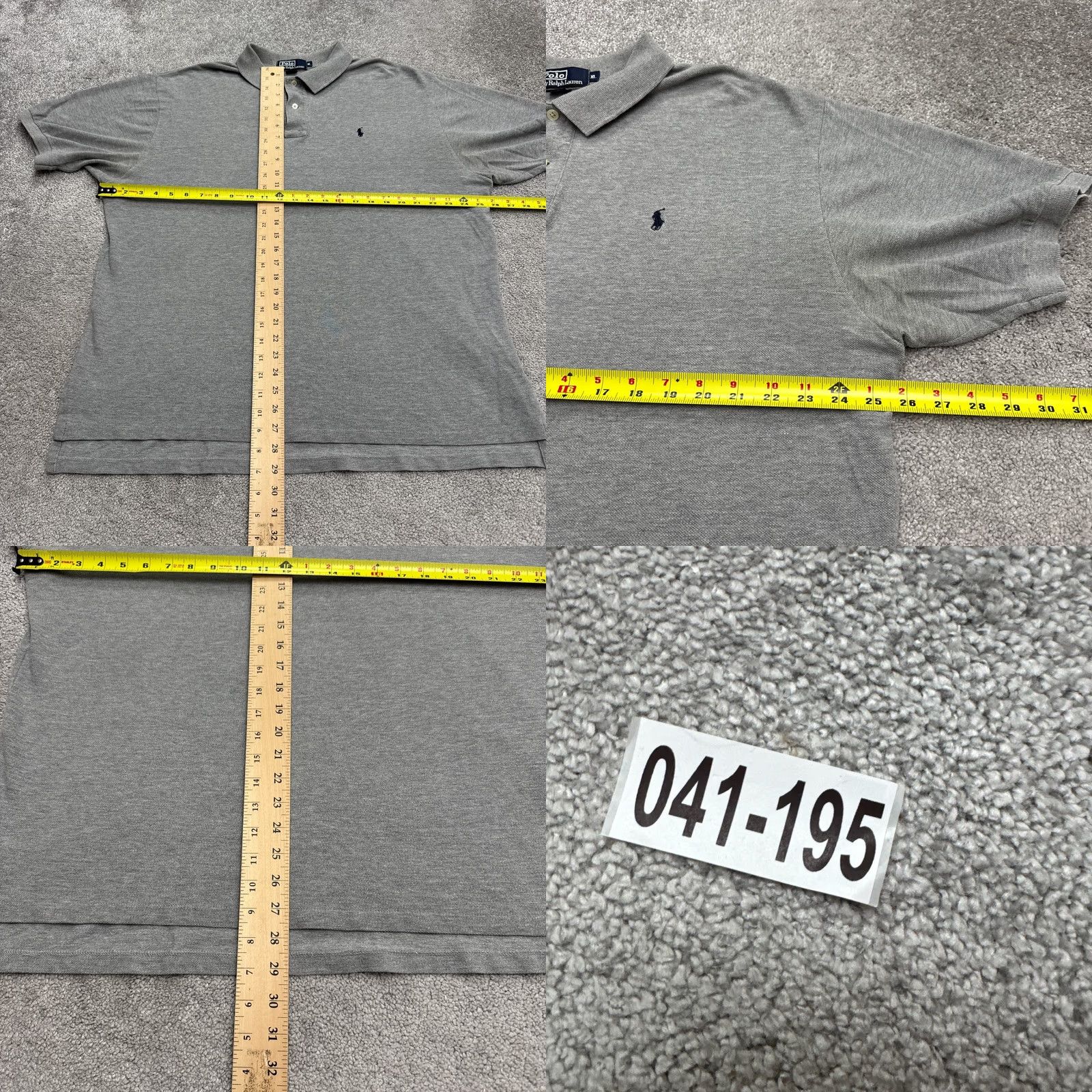 Polo Ralph Lauren Polo Ralph Lauren Polo Shirt Mens XL Gray Short Sleeve Classic Preppy Top Size US XL / EU 56 / 4 - 8 Thumbnail