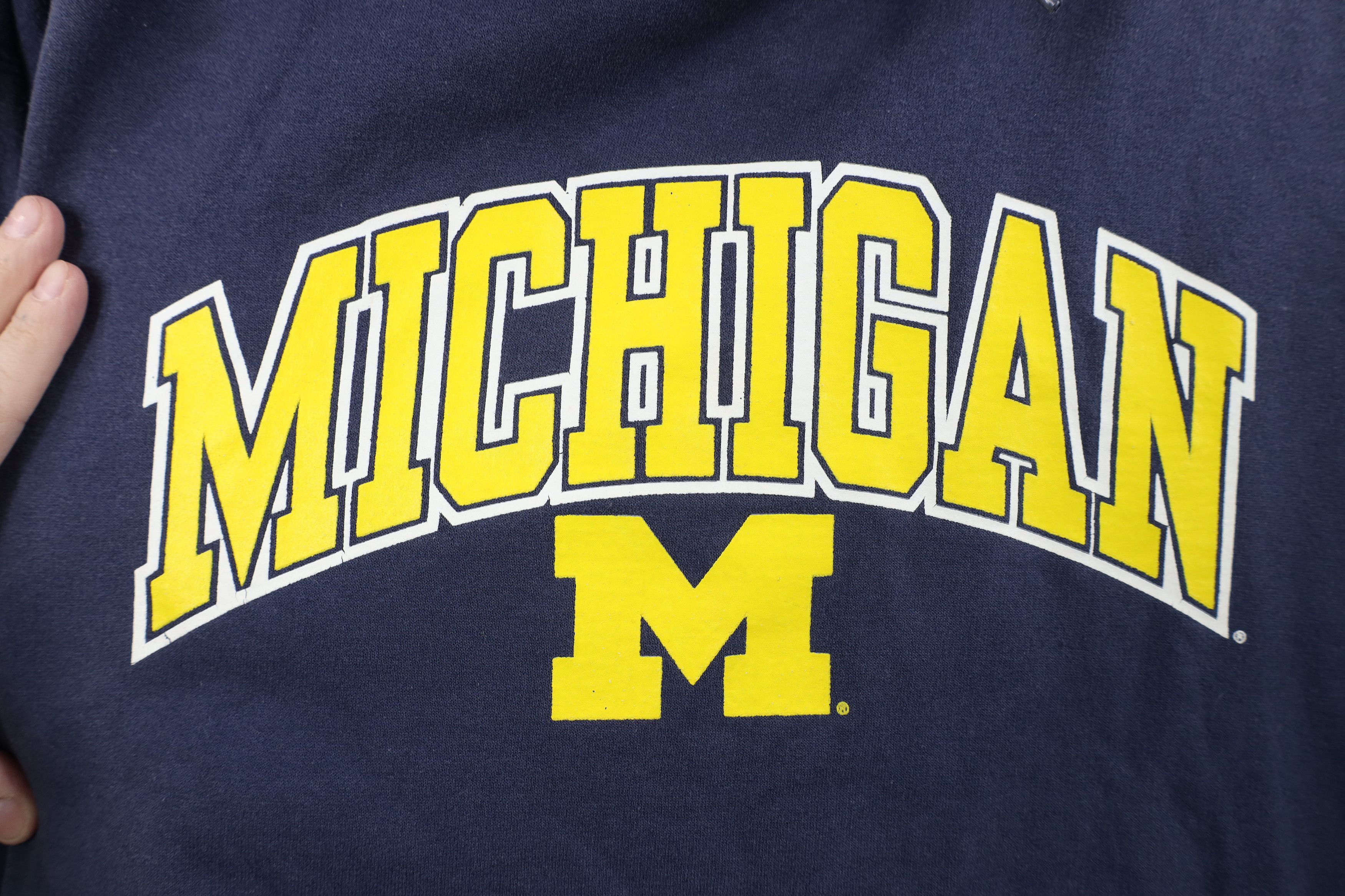 Vintage Vintage Spell Out University of Michigan Hoodie Sweatshirt Size US XXL / EU 58 / 5 - 4 Thumbnail
