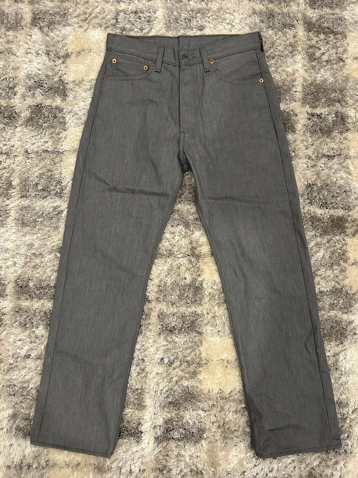 Levi's Levi 501s Baggy Fit Grey Pants Size US 30 / EU 46 - 3 Thumbnail