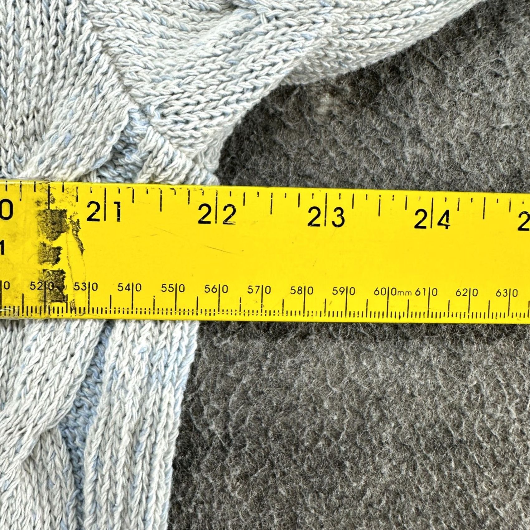 Free People Free People Sweater Shirt Womens Small Blue V-Neck Cable-Knit Pullover Wool Cotton Acrylic Washed 90s Vintage No Size S / US 4 / IT 40 - 7 Thumbnail