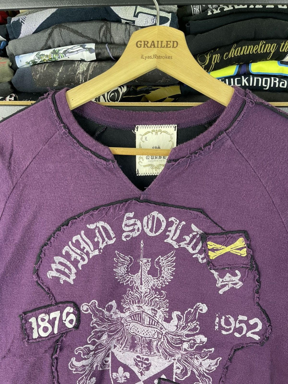 Japanese Brand Vintage Quash Wild Soldiers Punk Design Sweatshirt Size US L / EU 52-54 / 3 - 4 Thumbnail