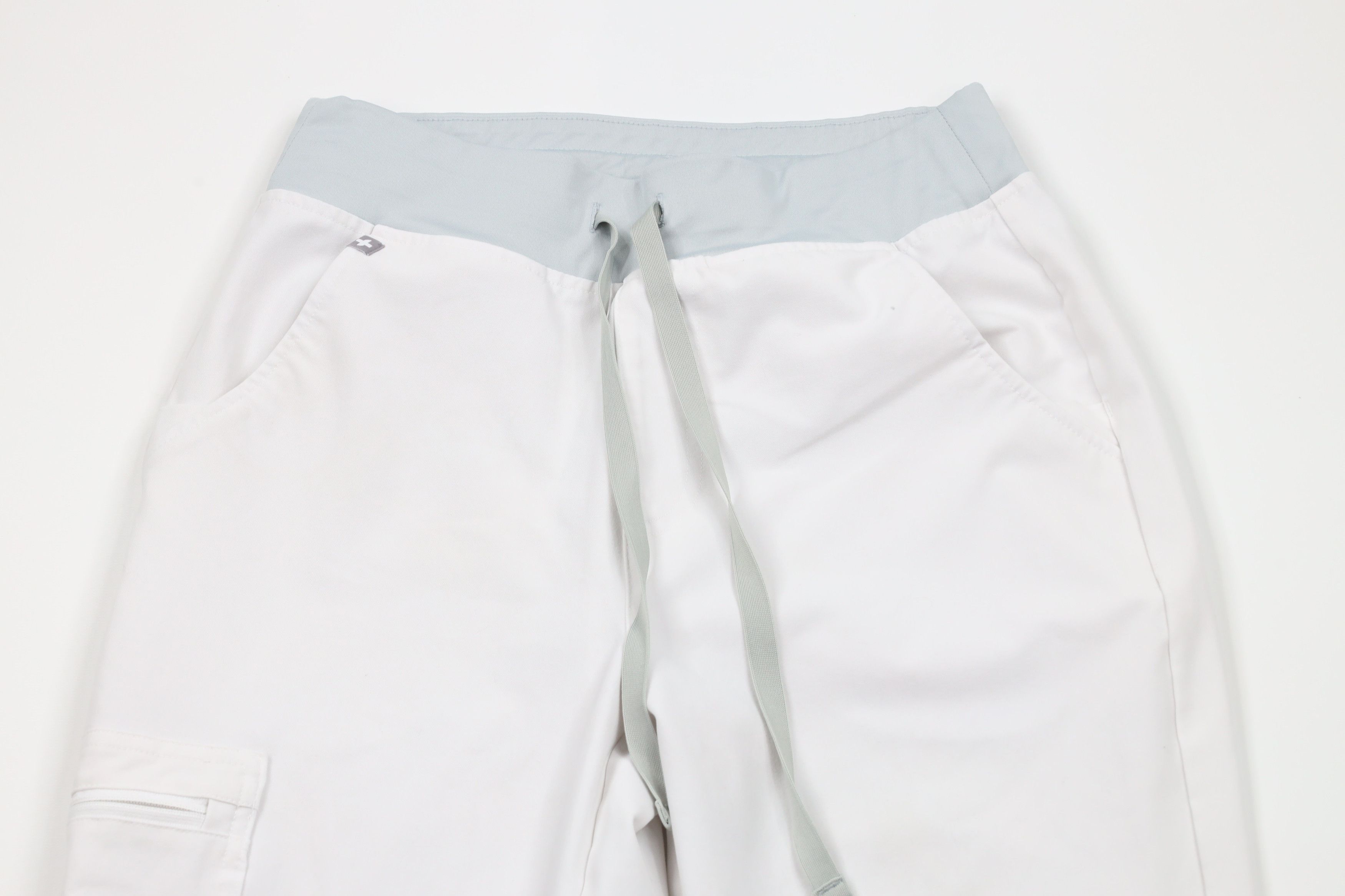 Vintage Figs Technical Collection Nurse Scrubs Joggers Pants White Size 25" / US 0 / IT 36 - 2 Thumbnail