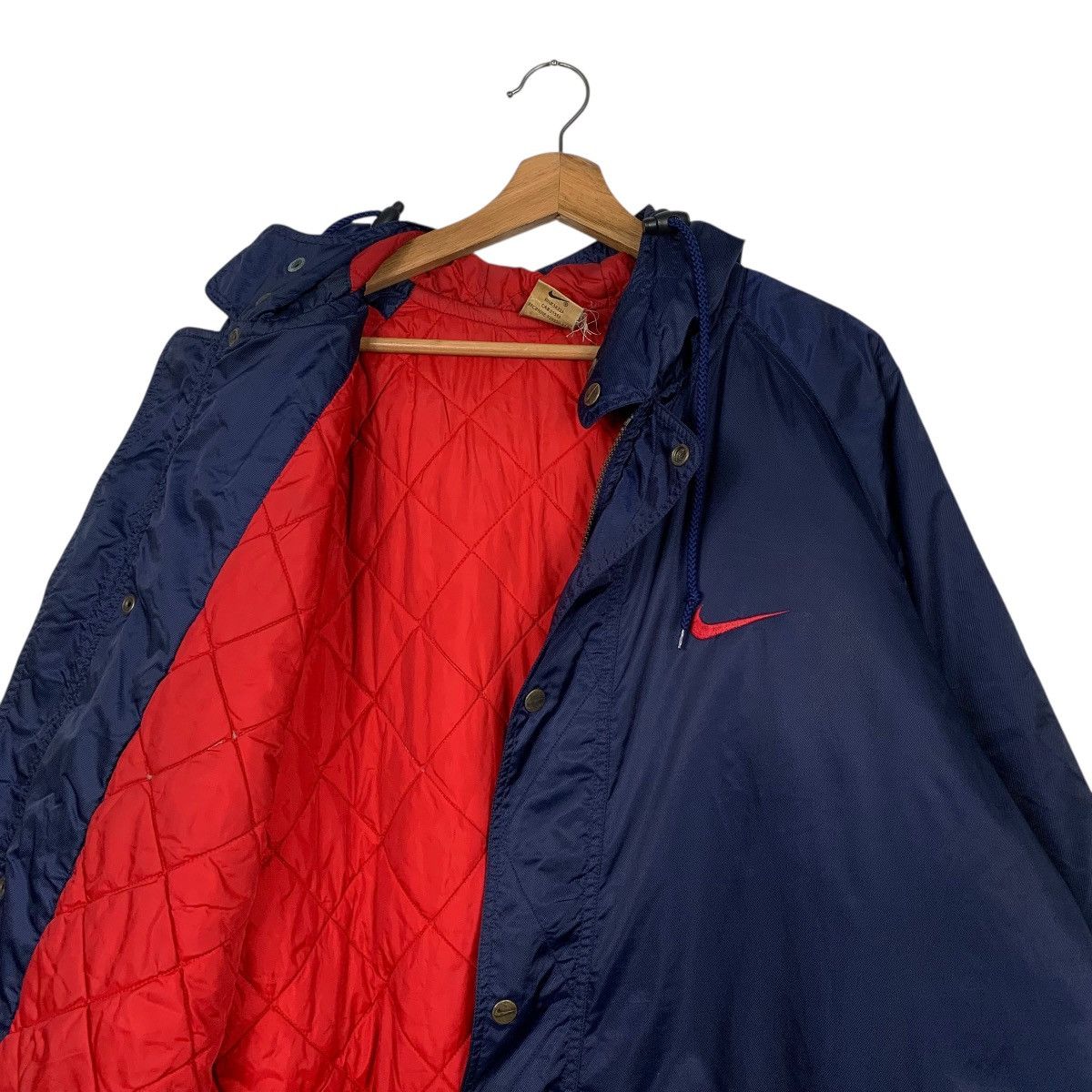 Nike Vintage 90s Nike Big Logo Long Jacket Size US L / EU 52-54 / 3 - 11 Thumbnail
