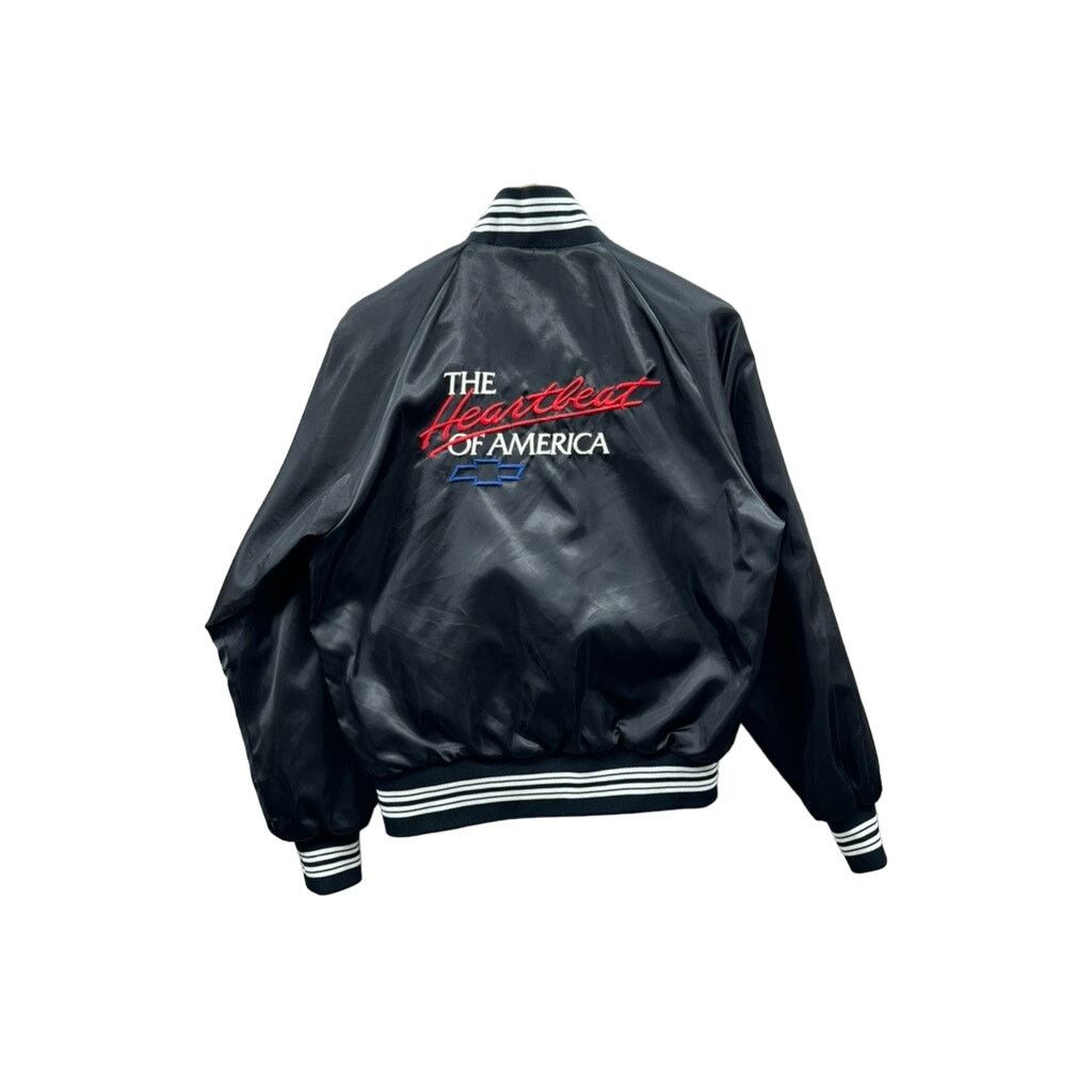 Vintage 90's Horizon Sportswear Chevrolet Racing Satin Bomber Jacket Size US S / EU 44-46 / 1 - 2 Thumbnail