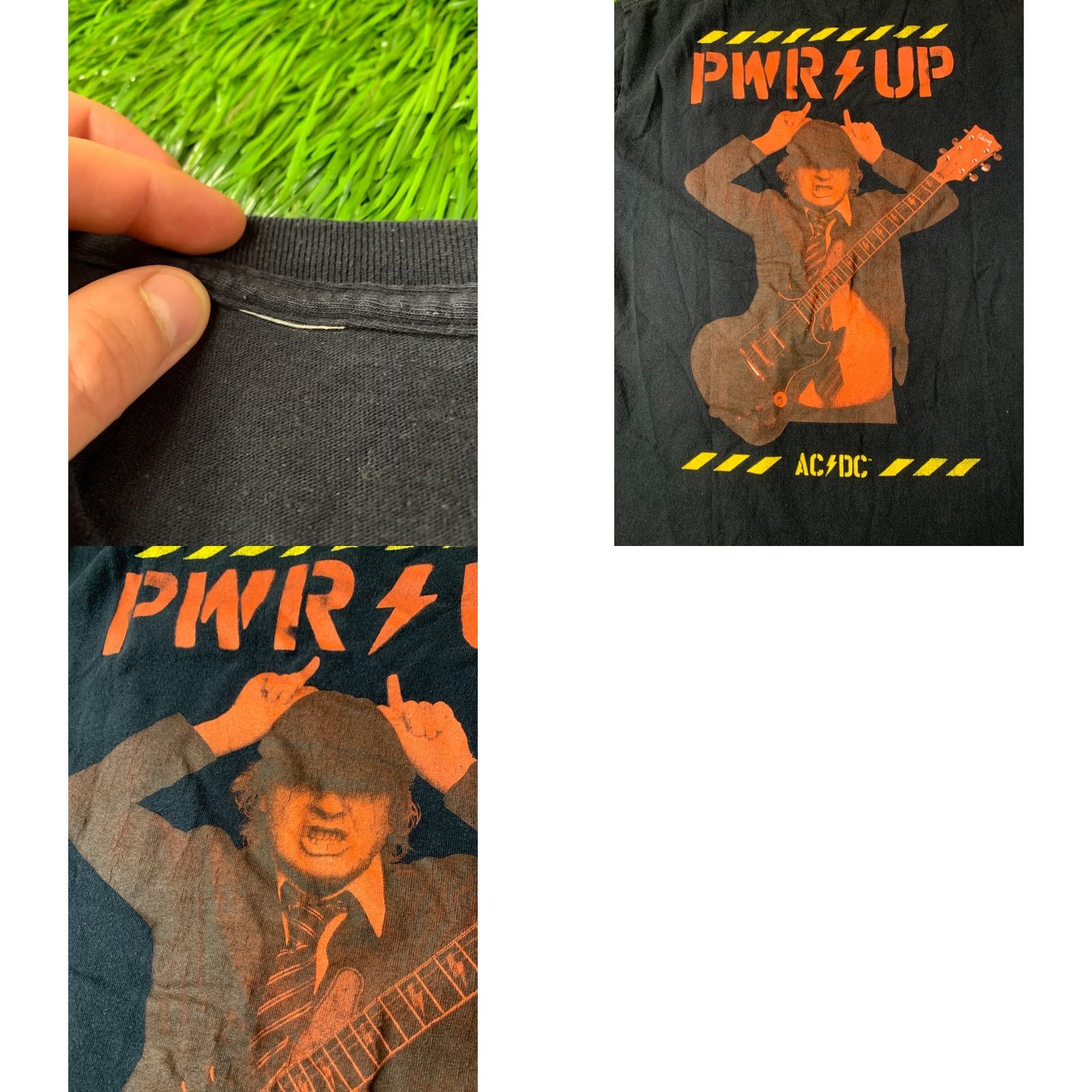Vintage AC/DC PWR UP Shirt Men M Black Cotton Official Product 2020s 90s Look Hard Rock Short Sleeve Tee Modern Basic Tee Size US M / EU 48-50 / 2 - 8 Thumbnail