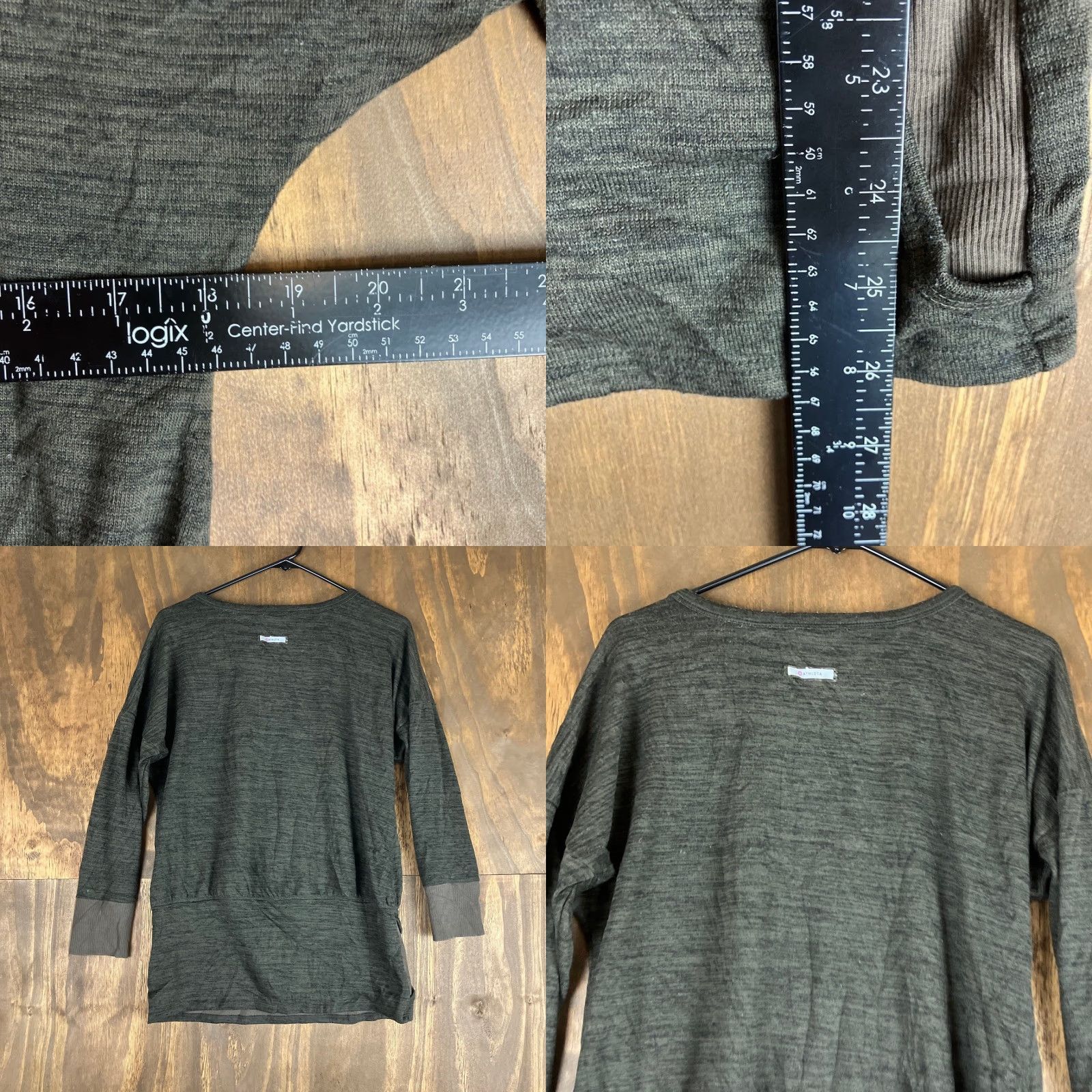 Athleta Athleta Women Sweatshirt Green Scoop Neck Pullover Kangaroo Pocket S Size S / US 4 / IT 40 - 8 Thumbnail