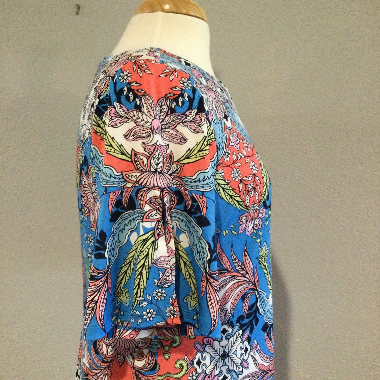 Other Leslie Fay Multicolor Lined Floral Print Midi Dress Size 8 Size M / US 6-8 / IT 42-44 - 5 Thumbnail
