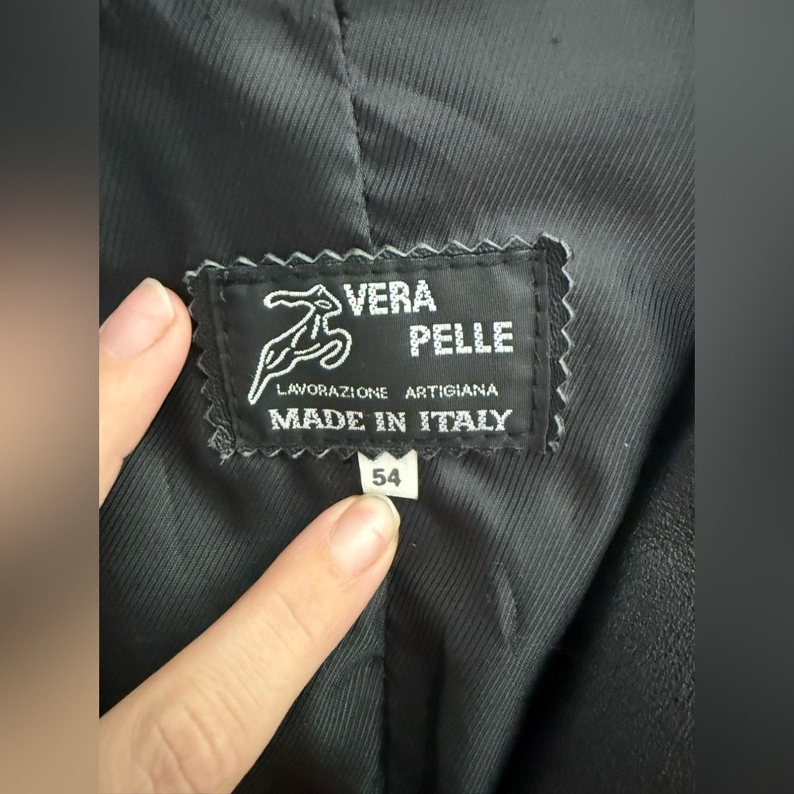 Vera Pelle Vera Pelle Black Trench Coat Y2K Oversized Leather 54 Italy Size L / US 10 / IT 46 - 4 Thumbnail