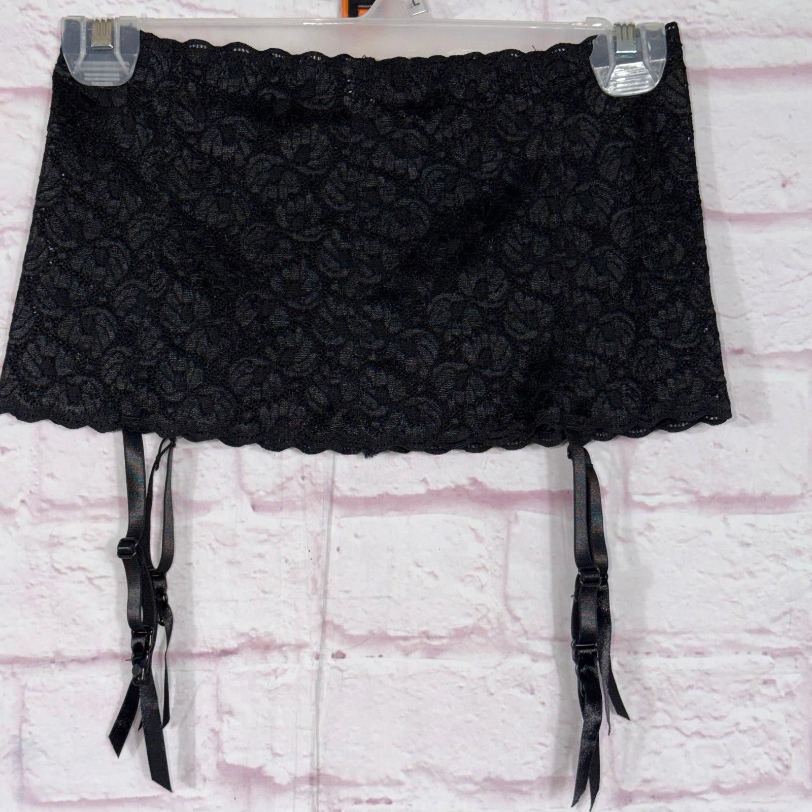 Other Medium Black Lace Garter Belt with Adjustable Straps Size ONE SIZE - 1 Thumbnail