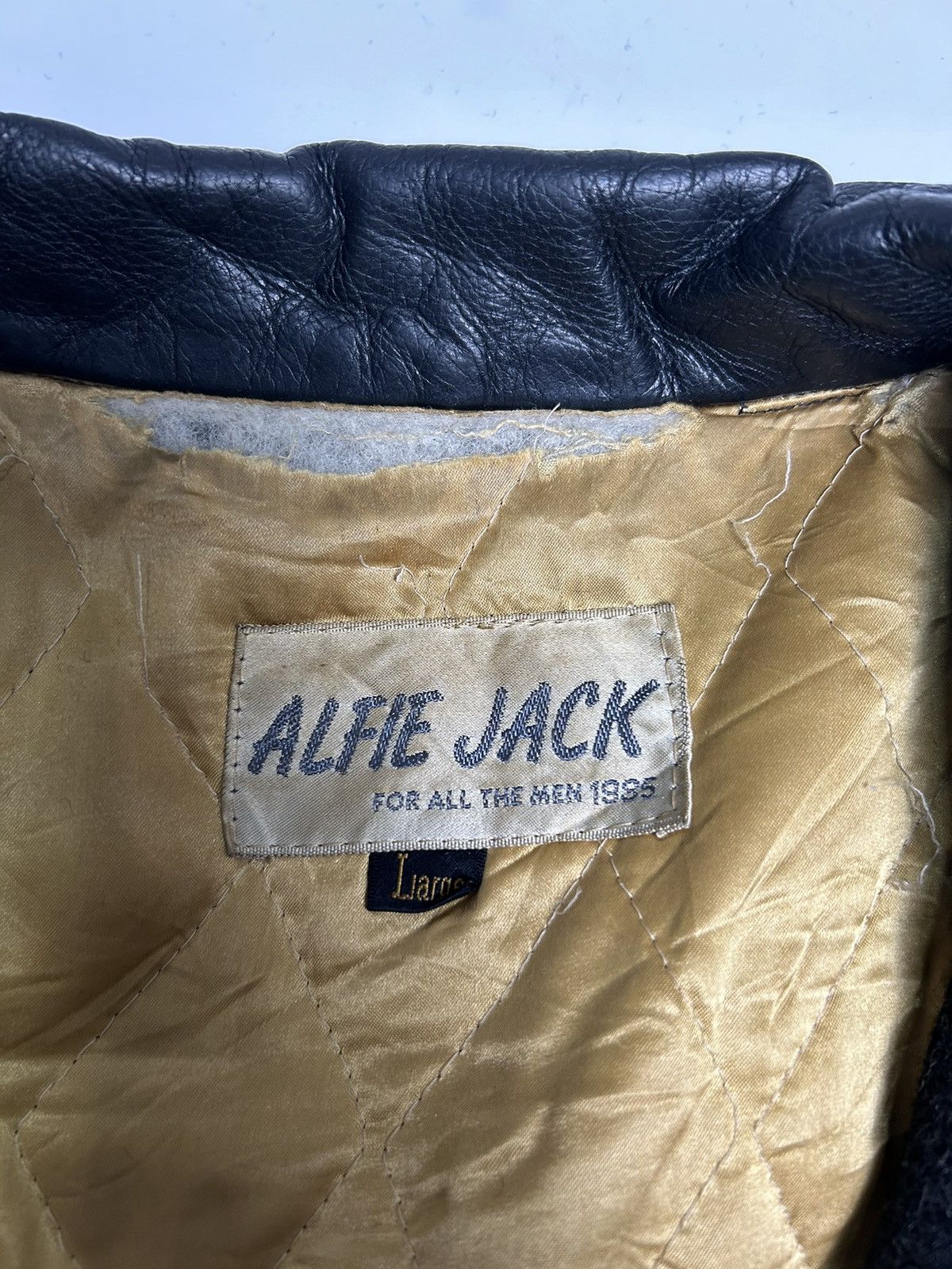 F.C. Real Bristol × Leather LEATHER VARSITY JACKET ALFIE JACK Size US L / EU 52-54 / 3 - 8 Thumbnail