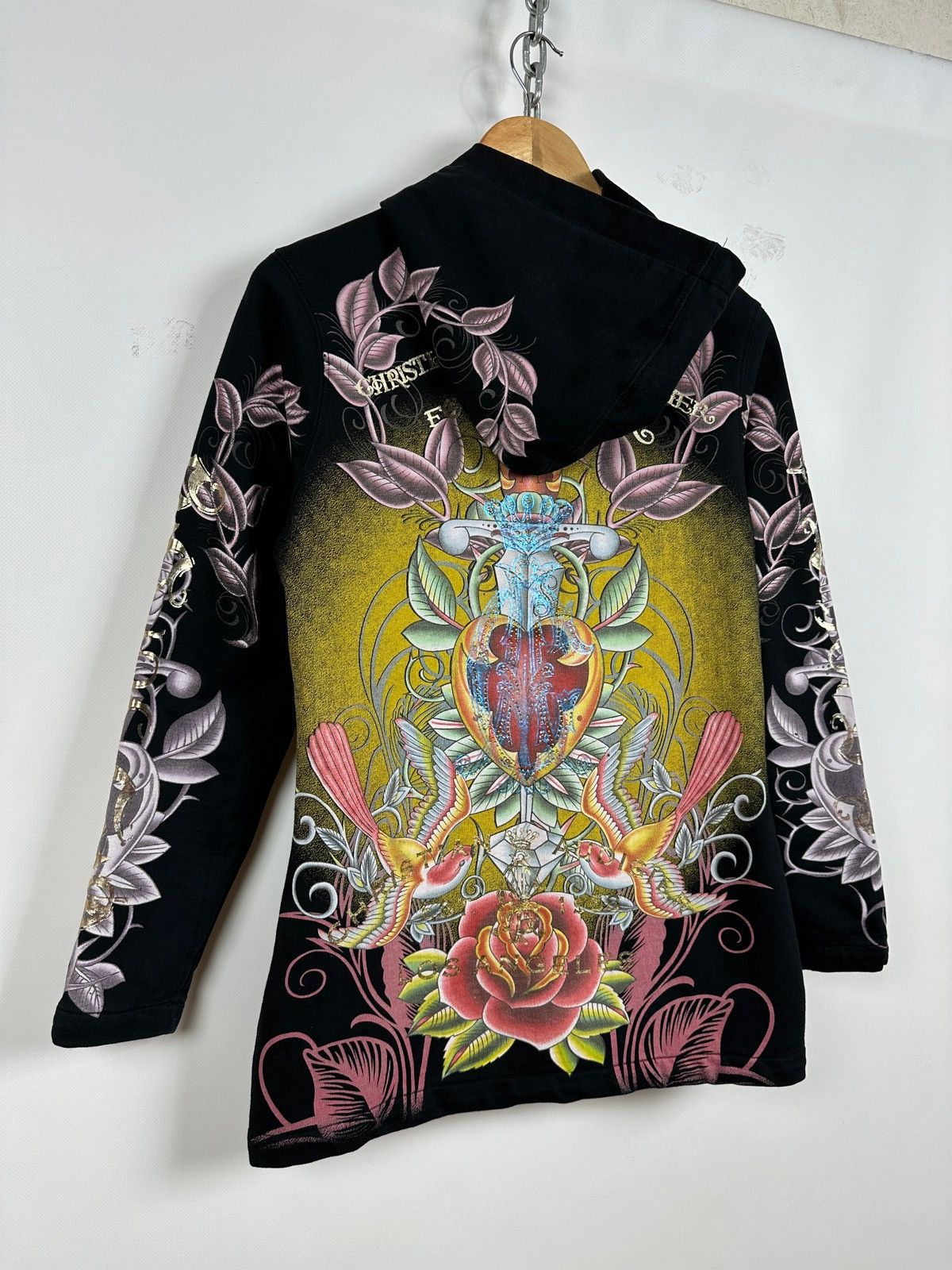 Christian Audigier Vintage Christian Audigier Y2K Full Zip Hoodie Size M / US 6-8 / IT 42-44 - 14 Thumbnail