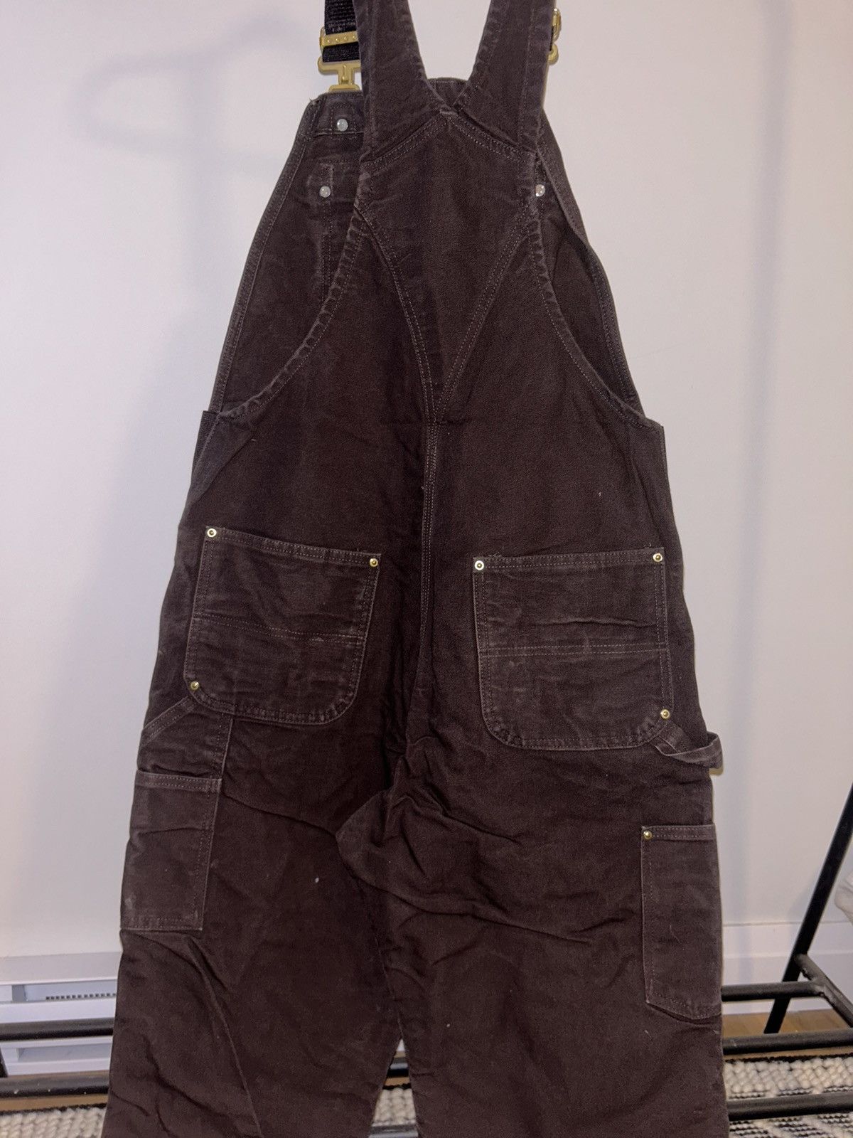 Carhartt Dark Brown Double Knee Carhartt Overalls Size US 34 / EU 50 - 5 Thumbnail
