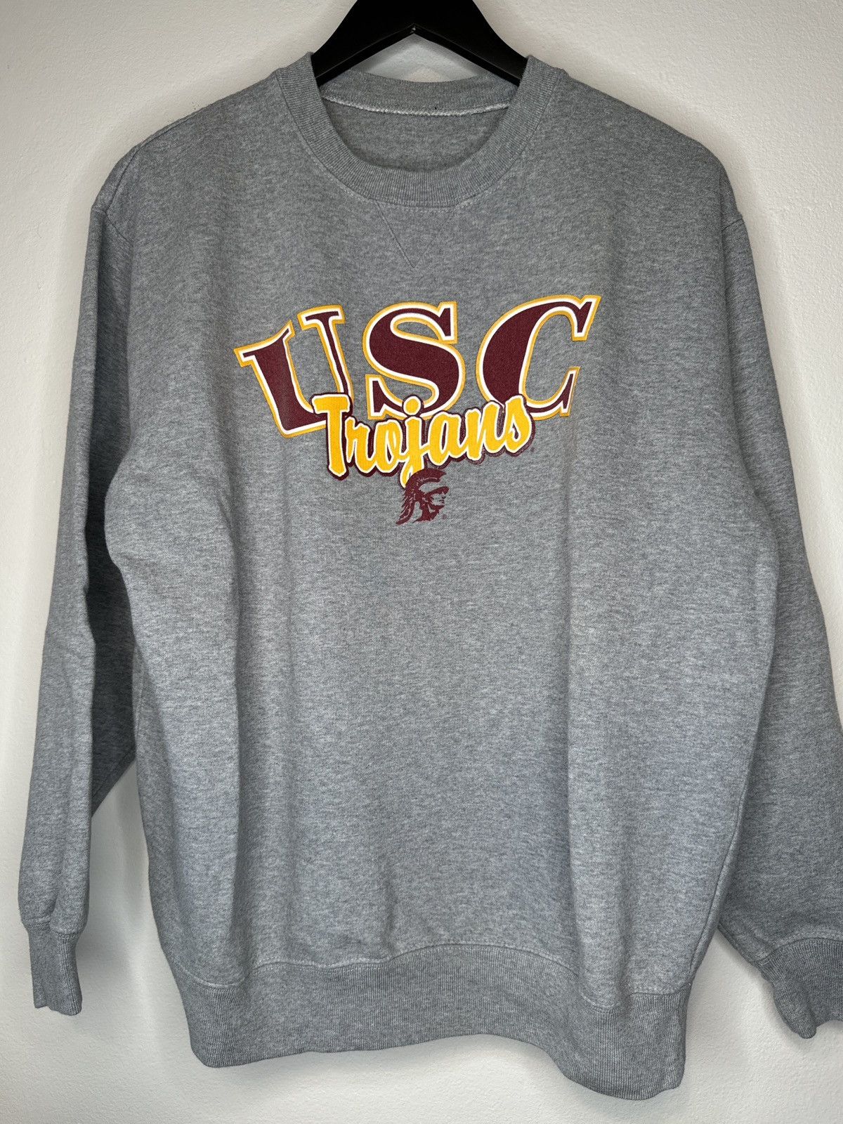 Ncaa Starter Vintage Vintage USC Trojans Starter Crewneck Sweatshirt Size L Grey Grailed