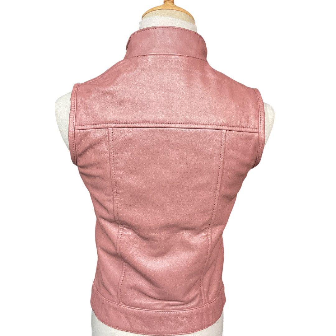 G-Star G-Star Raw Womens Y2K Leather Vest Pink Metallic Size S NWT Size S / US 4 / IT 40 - 5 Thumbnail