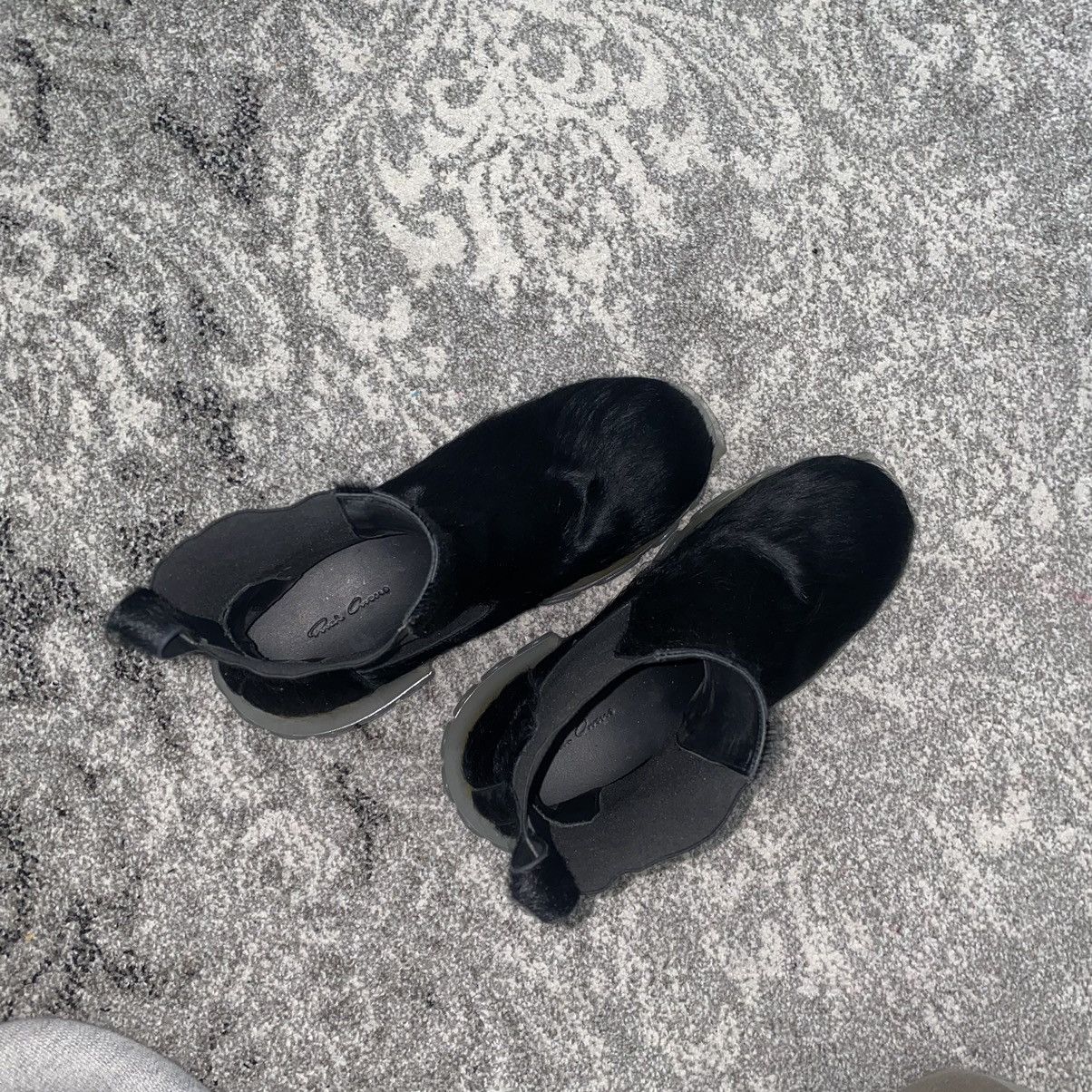 RICK OWENS AW 22 PONY HAIR TRACTOR BOOTS 42 - Boots