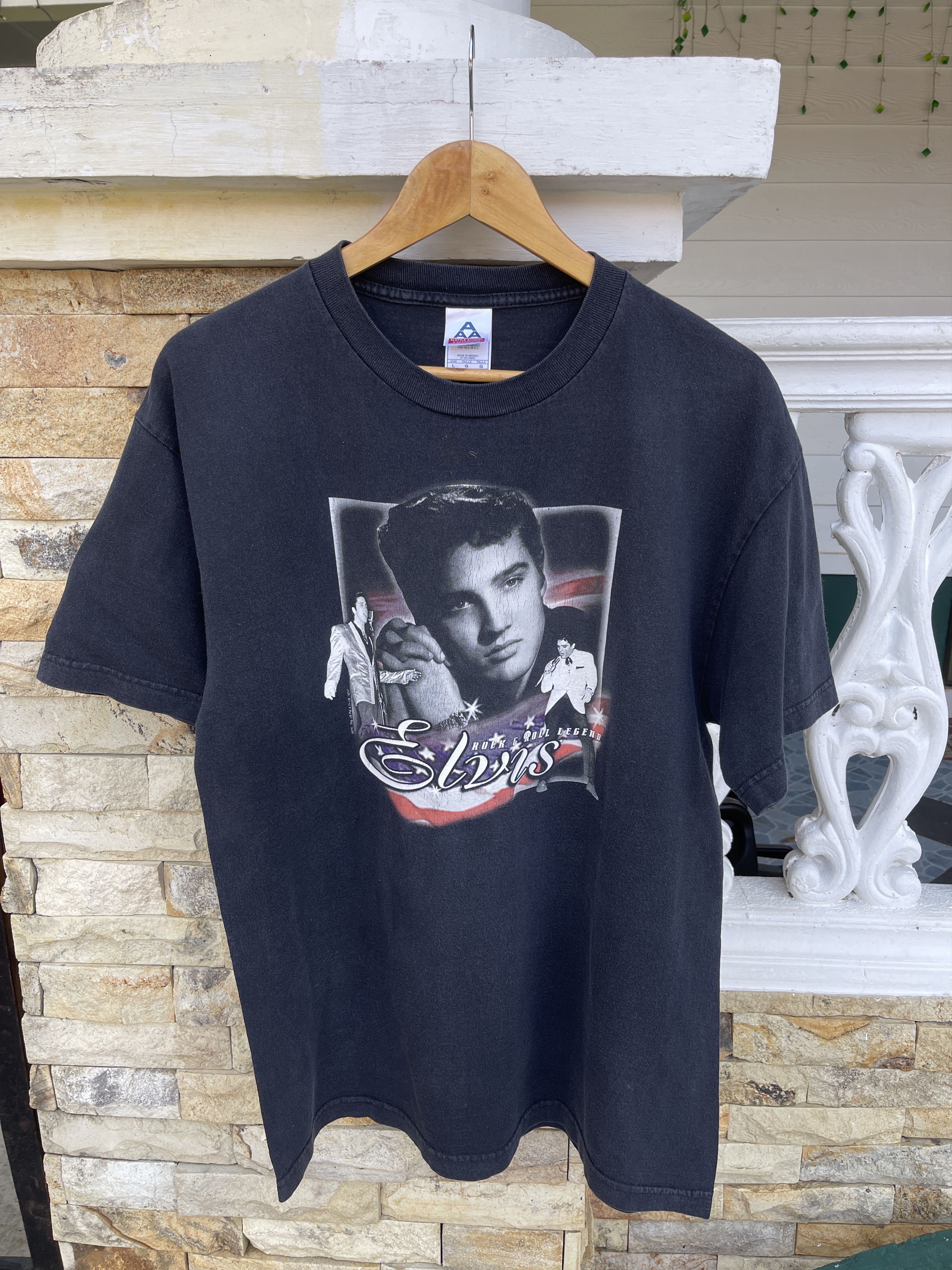 Band Tees LastDrop🔥Rare🔥Vtg Elvis Presly Rock & Roll Sun Faded T-Shirt Size US L / EU 52-54 / 3 - 2 Thumbnail