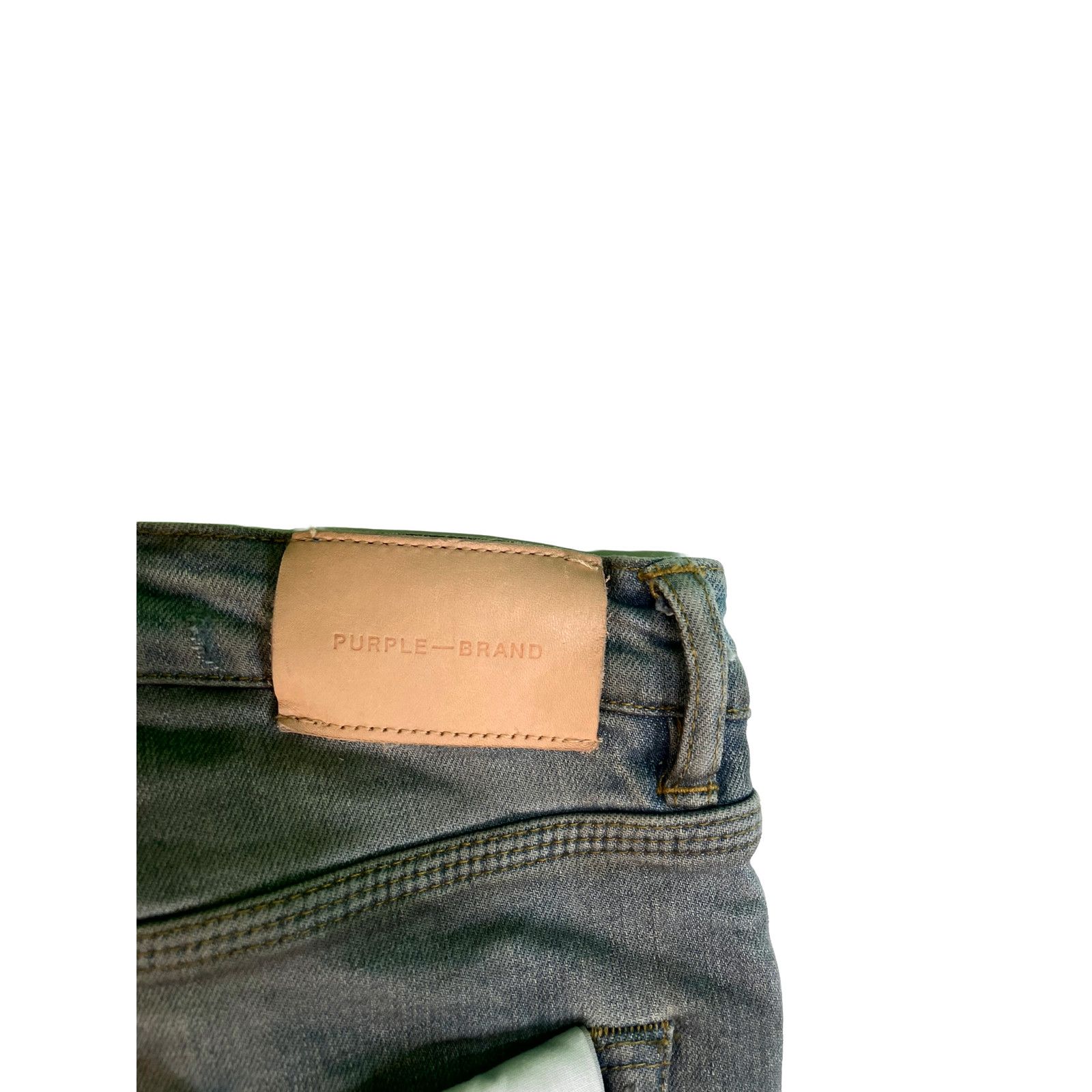 Purple Brand Purple Brand Vintage Wax Light Wash Jeans Size US 29 - 4 Thumbnail