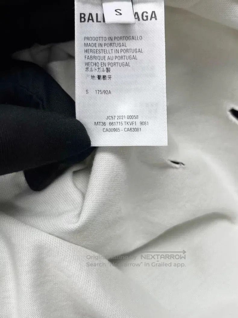 Balenciaga Balenciaga Letter logo short-sleeve destruction T-shirt Size US S / EU 44-46 / 1 - 5 Thumbnail