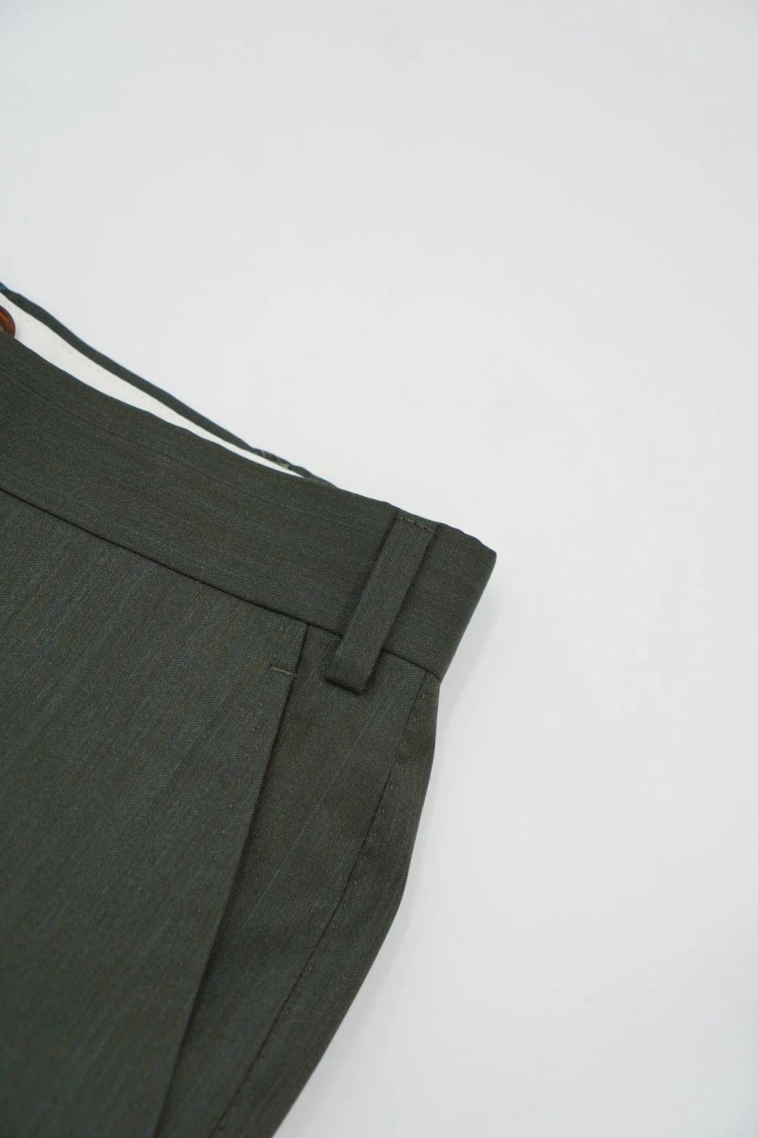 Suitsupply Men Suitsupply Pants Green Wool & Silk Brescia Size UK/US42 Size 42R - 4 Thumbnail