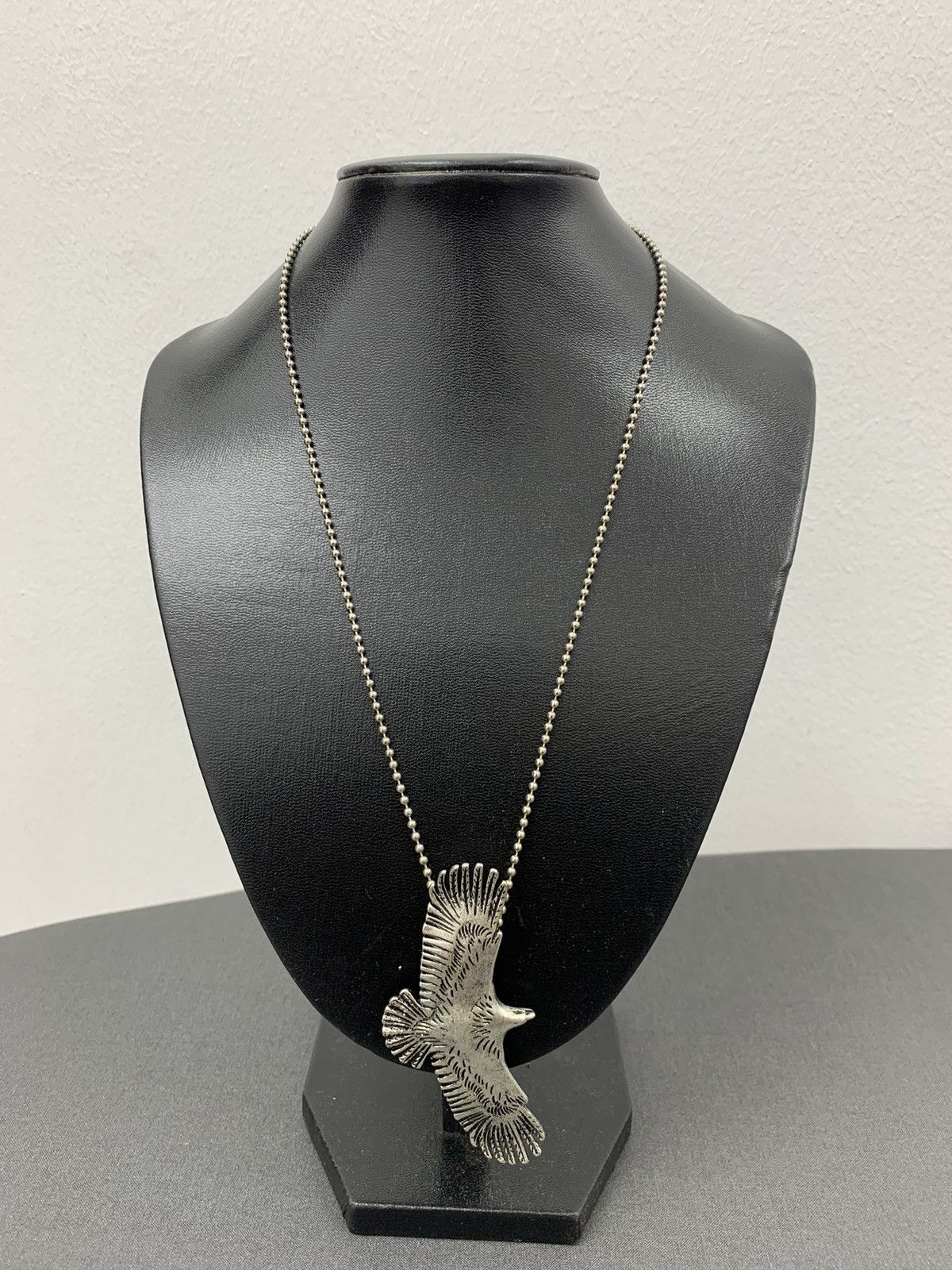 Japanese Brand × Vintage Retro Silver Eagle Goros Style Necklace Size ONE SIZE - 1 Thumbnail