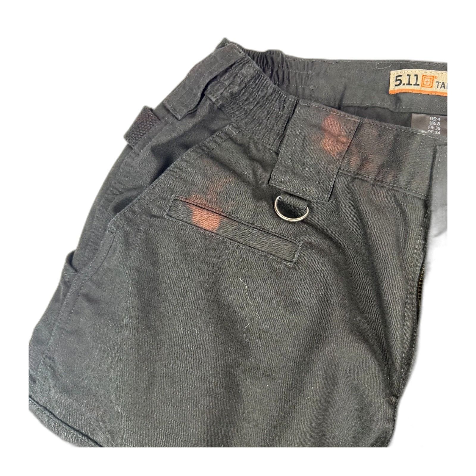 5.11 5.11 Tactical Series Pants Men's 36x34 Black Ripstop Cargo M Size US 36 / EU 52 - 3 Thumbnail