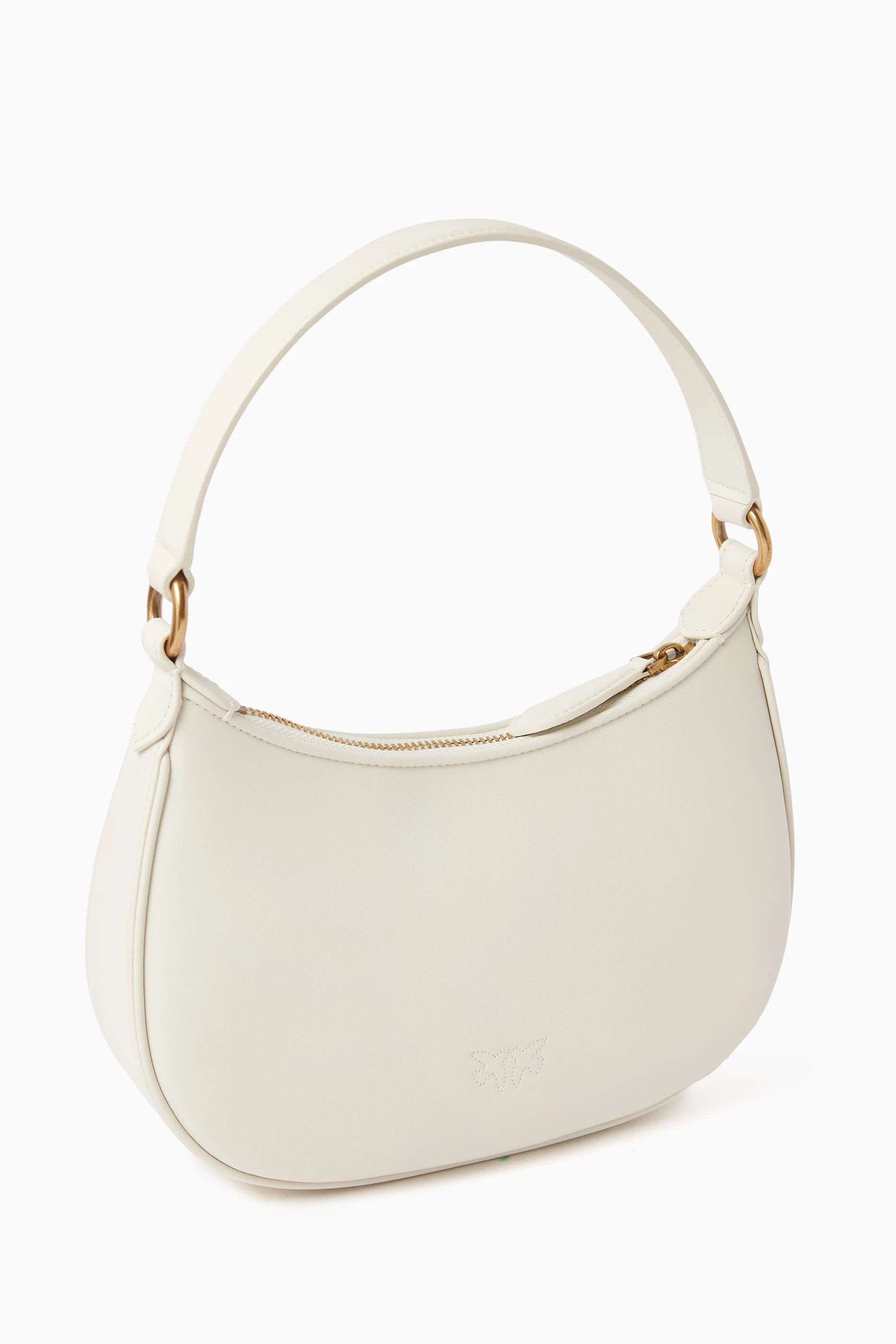 Pinko o1s22i1n0824 Size: OS / Half Moon Shoulder Bag in White Size ONE SIZE - 3 Thumbnail