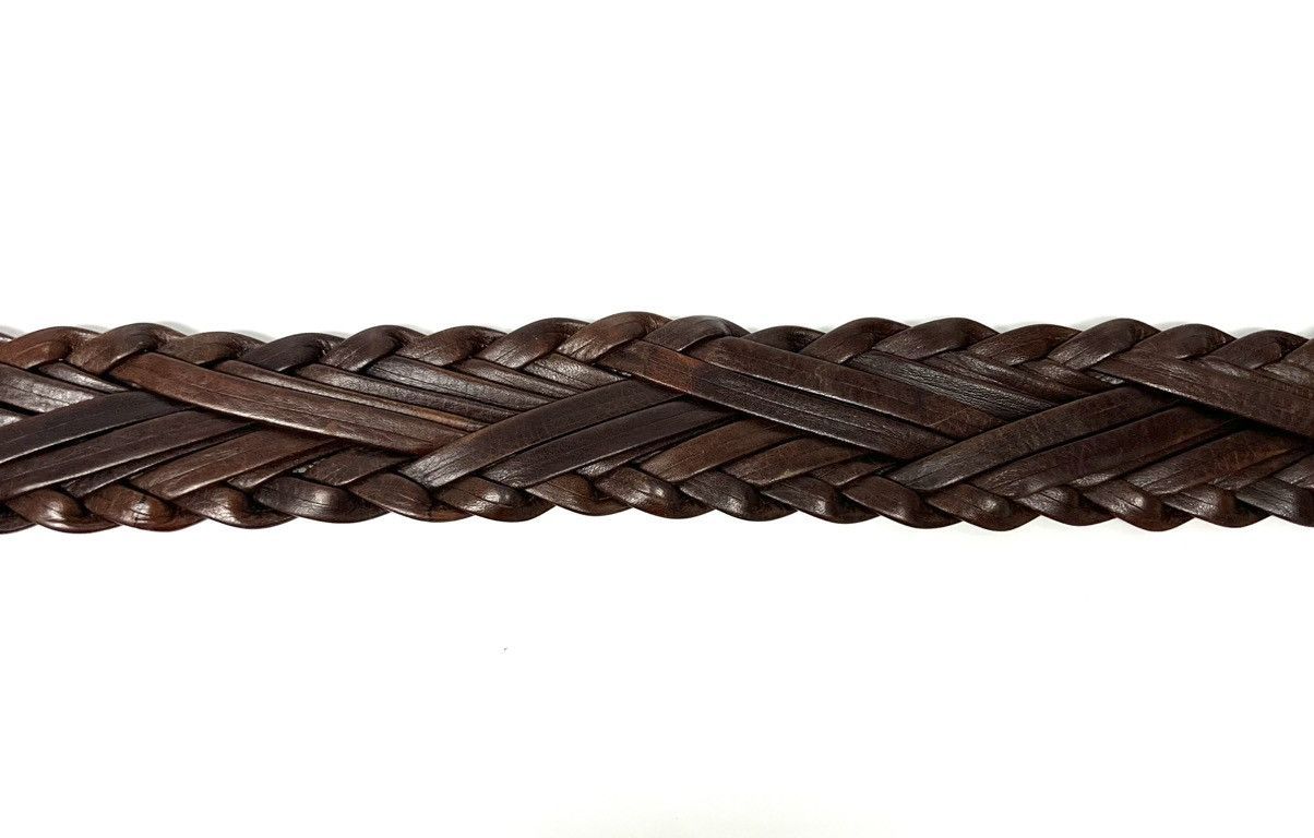 Yves Saint Laurent YVES SAINT LAURENT GOLD TONE BUCKLE W/ BRAIDED LEATHER BELT Size ONE SIZE - 20 Thumbnail