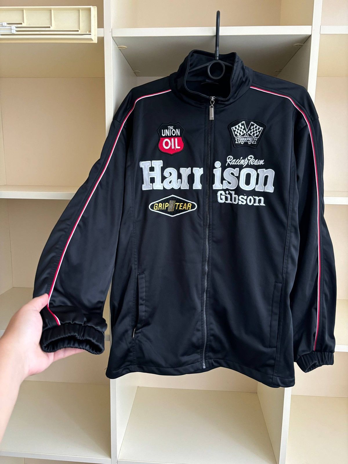 NASCAR Vintage Harrison Gibson Racing Track Jacket Size US L / EU 52-54 / 3 - 6 Thumbnail