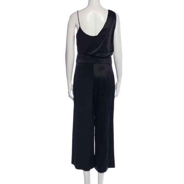 Other Cushnie Black Asymmetrical Top Jumpsuit Size 27" / US 4 / IT 40 - 3 Thumbnail
